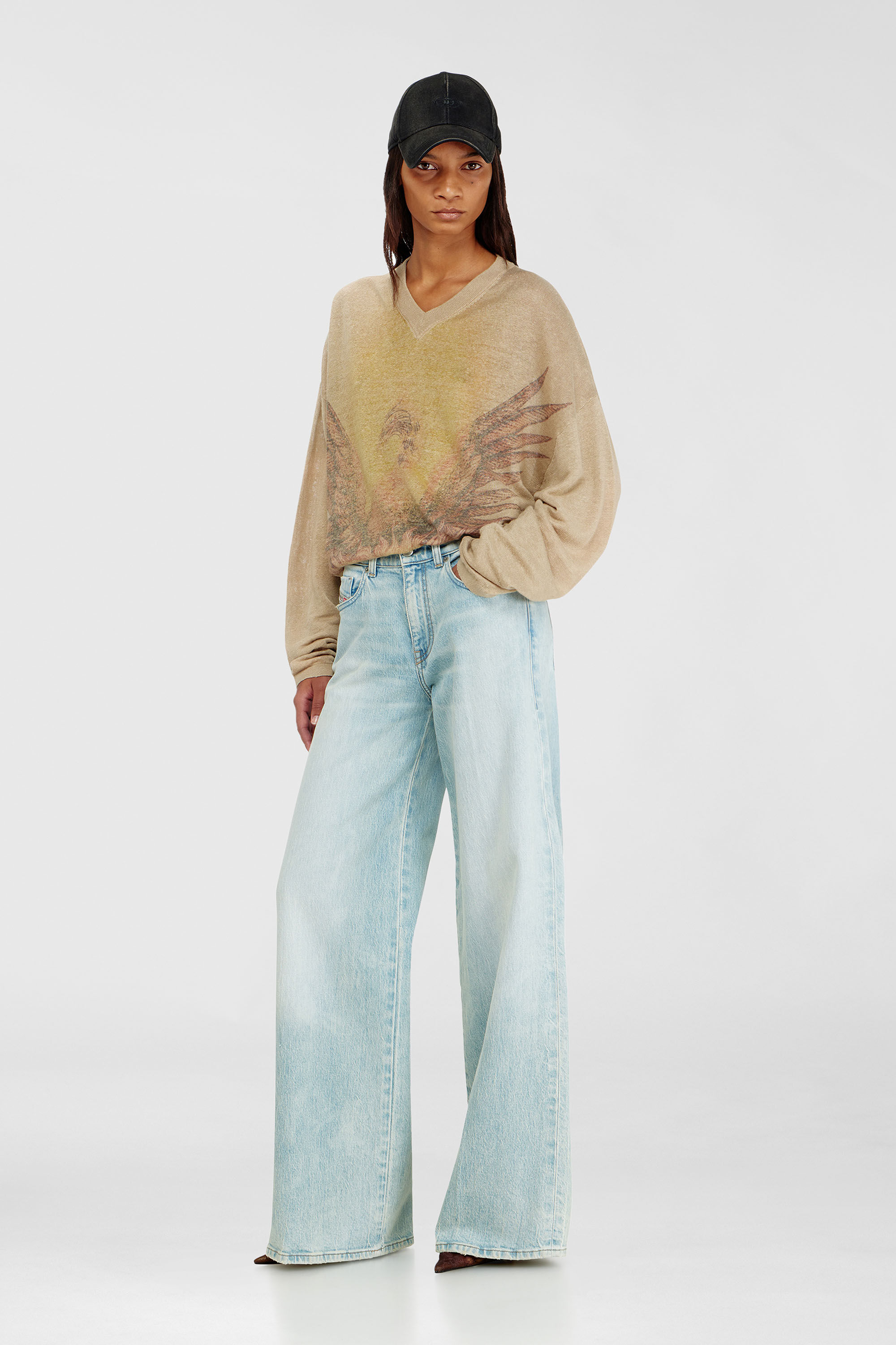Women's Flare Jeans | Regular Waist 1978 D-Akemi | Light Blue
