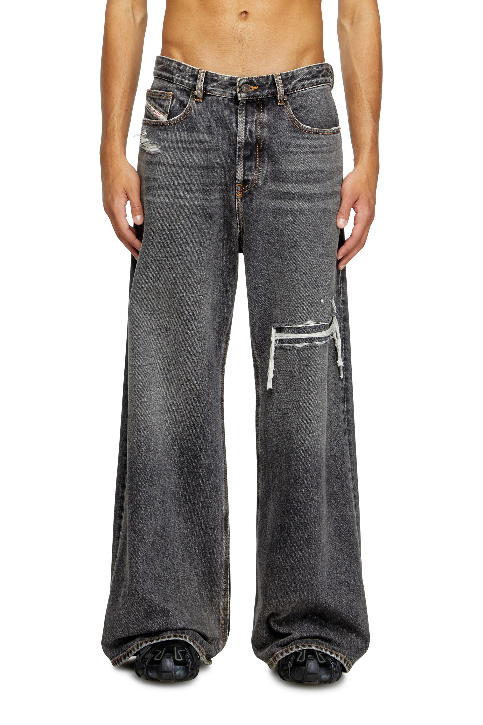 人気のクリスマスアイテムがいっぱい！ Regular Oversized Man: D-RISE Black/Dark Diesel | Jeans grey パンツ
