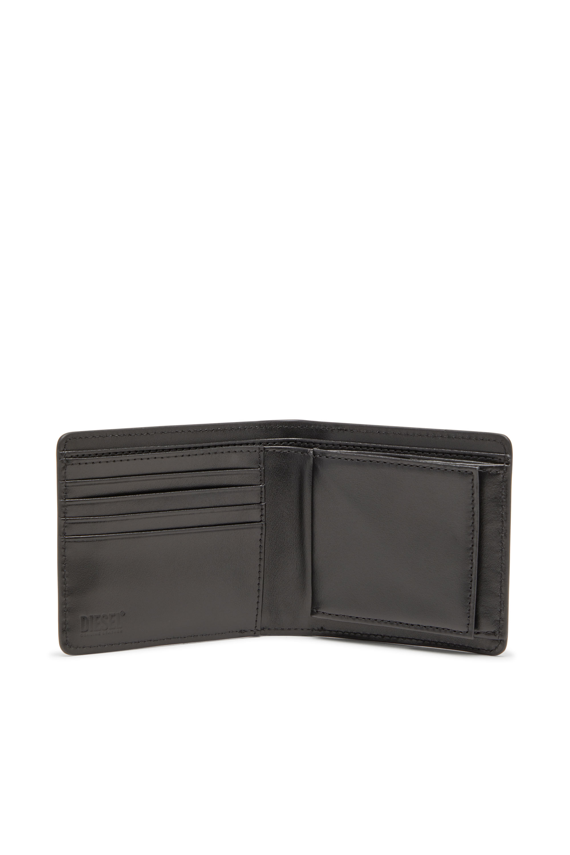 Women's Bi-fold wallet in leather | Black | Diesel