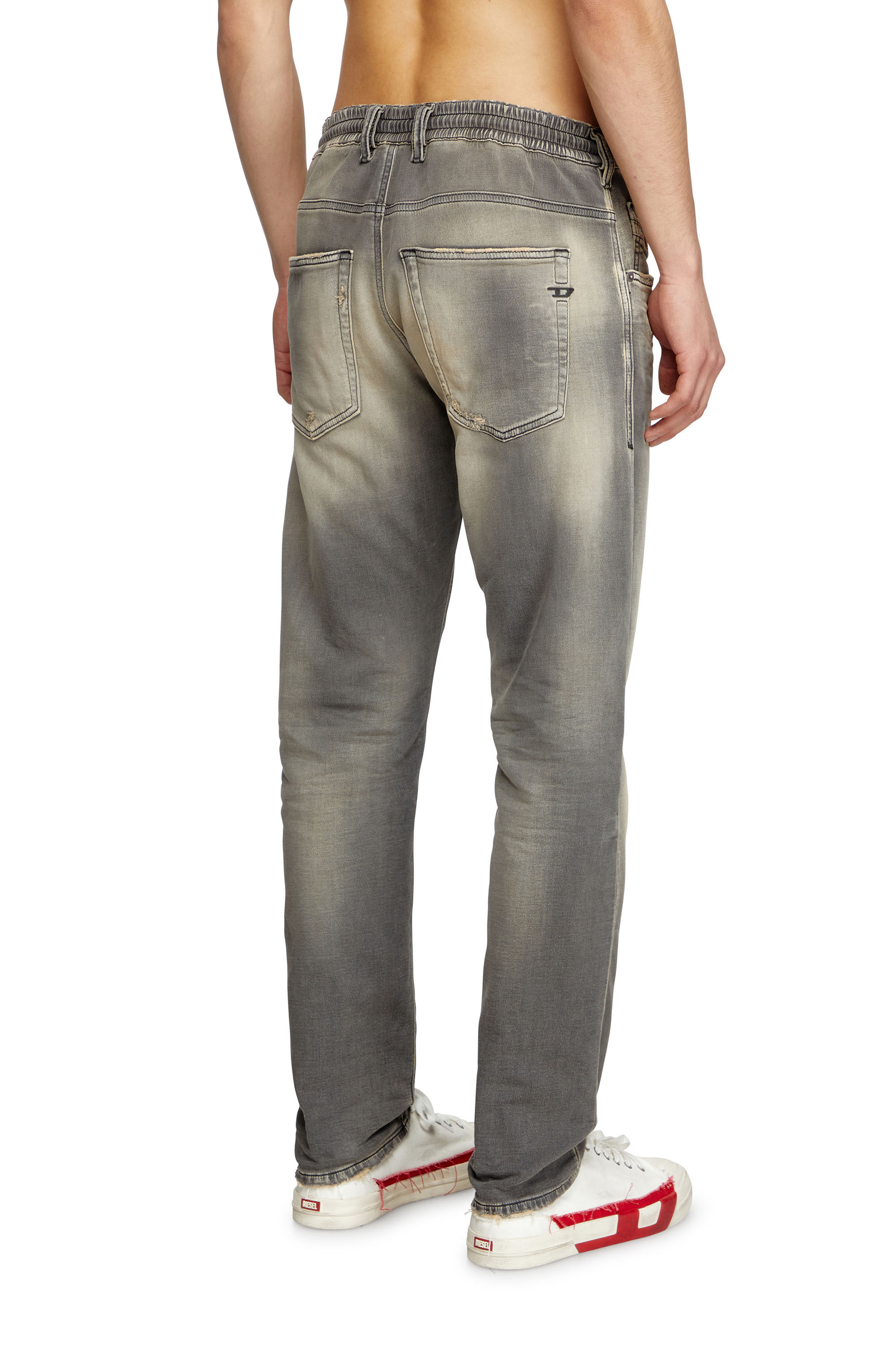 Diesel - Man's Regular 2032 D-Krooley Joggjeans® 068PF, Light Grey - 4