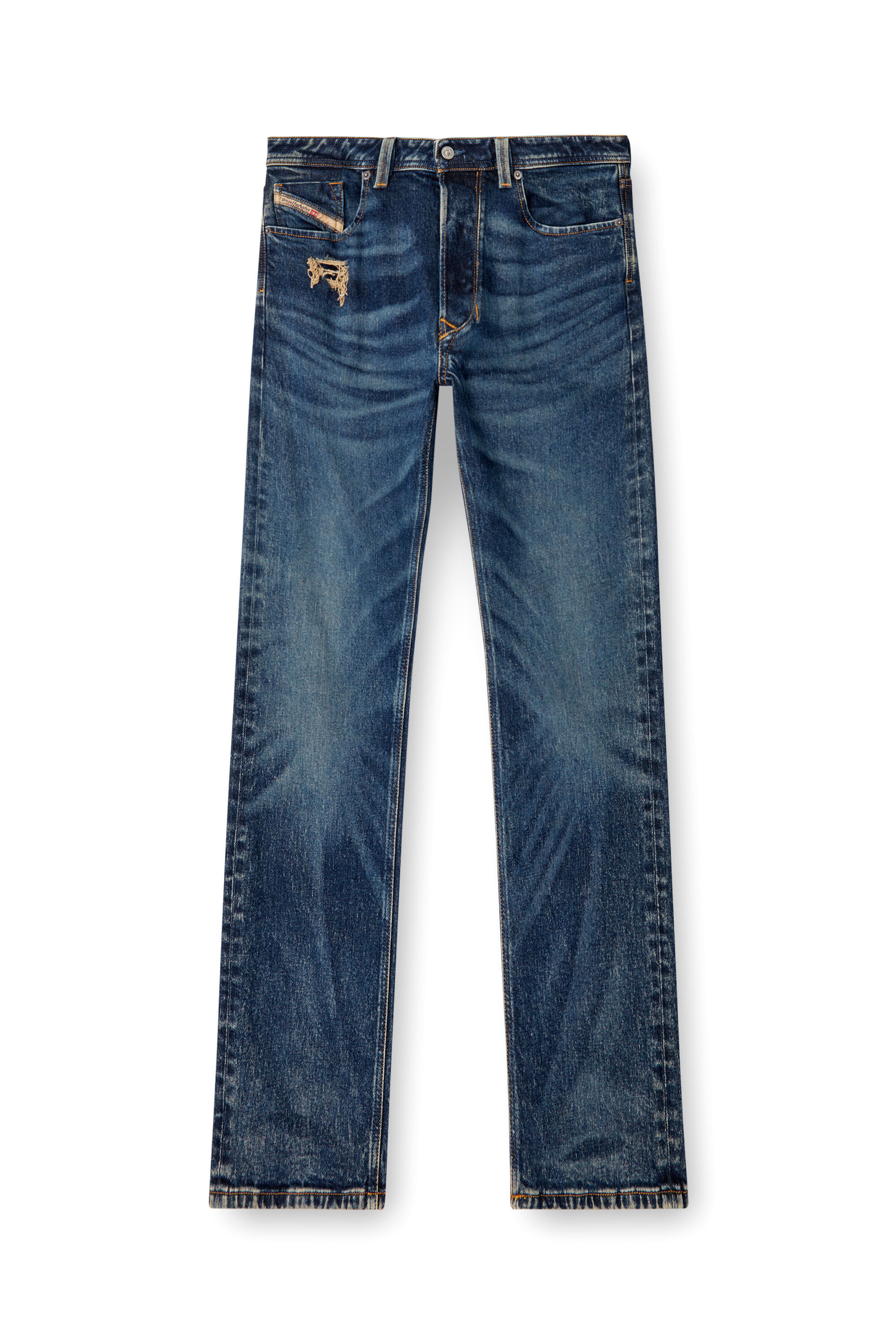 Nostrum sky blue washed slim fit jeans-G3-MJE4724 | United