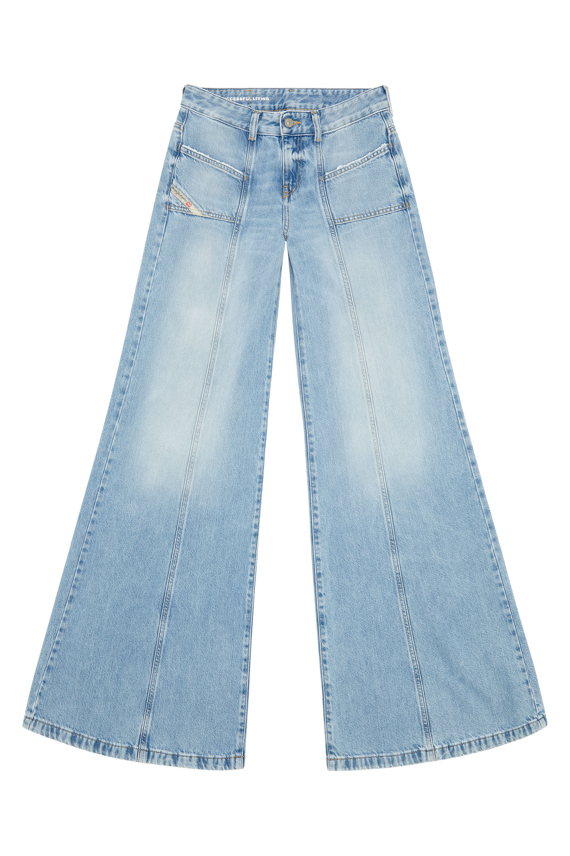 D-Akii Bootcut and Flare Jeans | Light Blue | White | Diesel