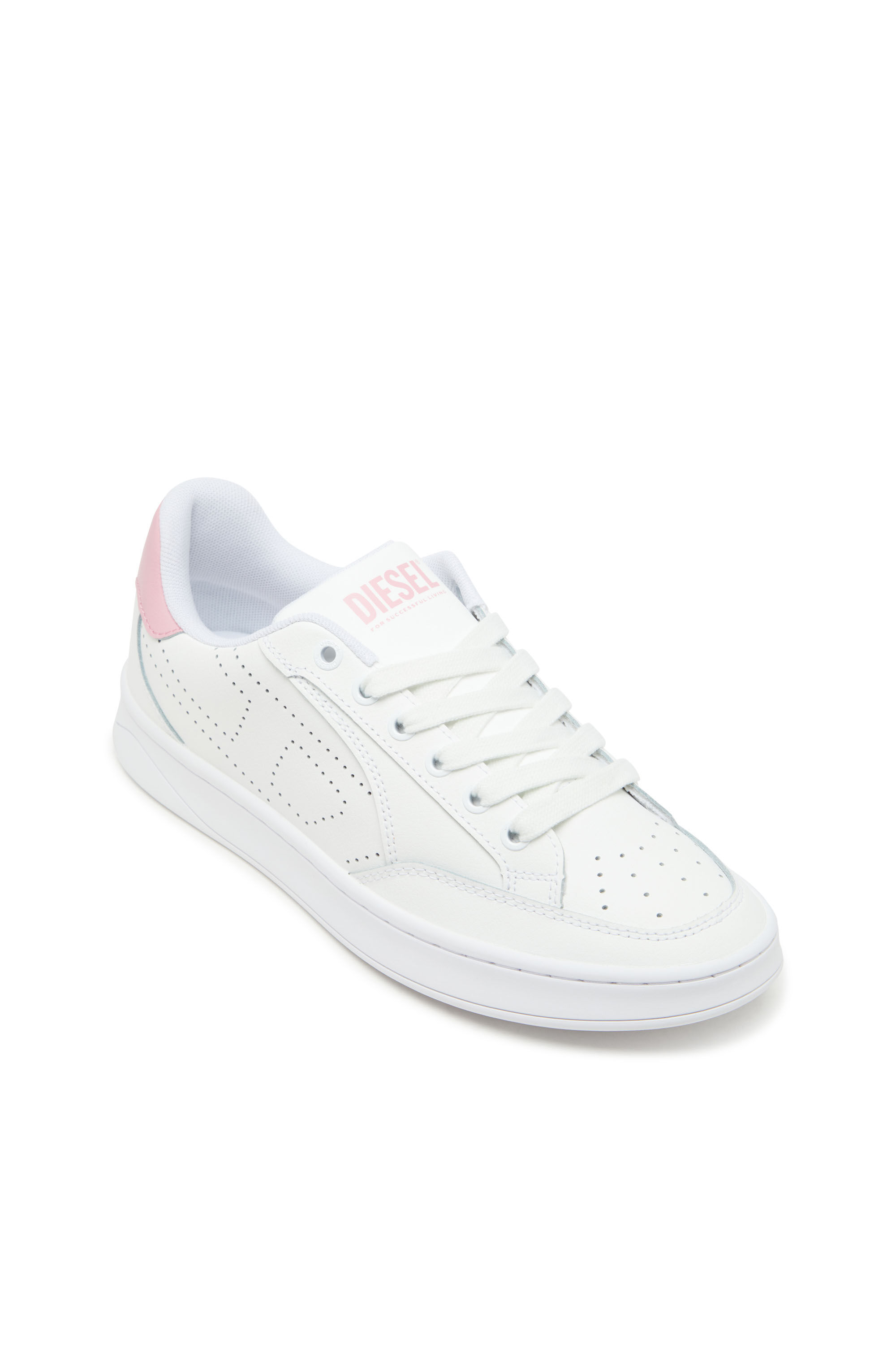 スニーカー DIESEL Woman Sneakers White Y03607P8109T10 02 Women's S-Pro-V-Dense-Metallic mesh sneakers with Oval D