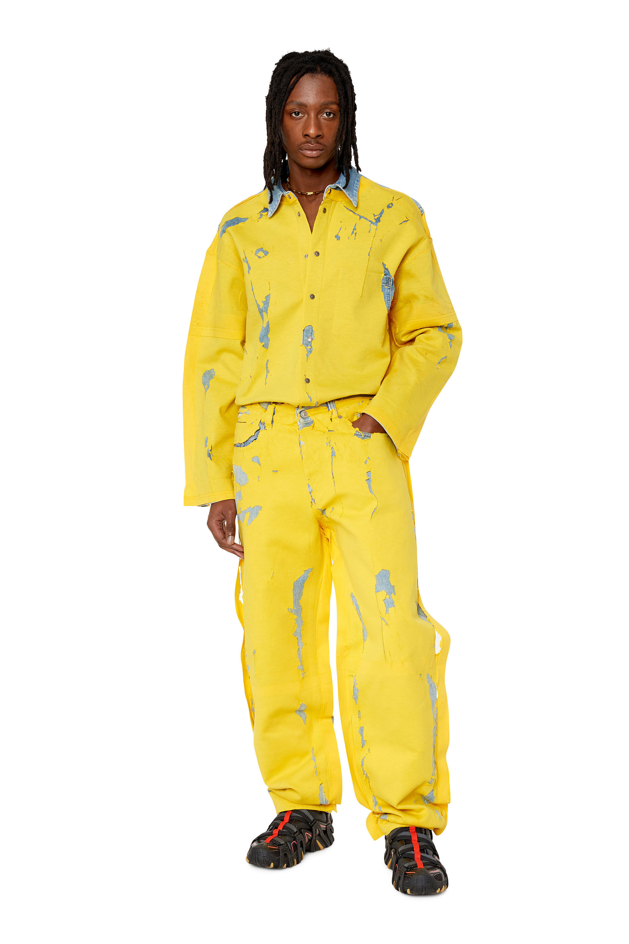 Diesel - 2010 D-Macs 007N8 Straight Jeans, Yellow - Image 1