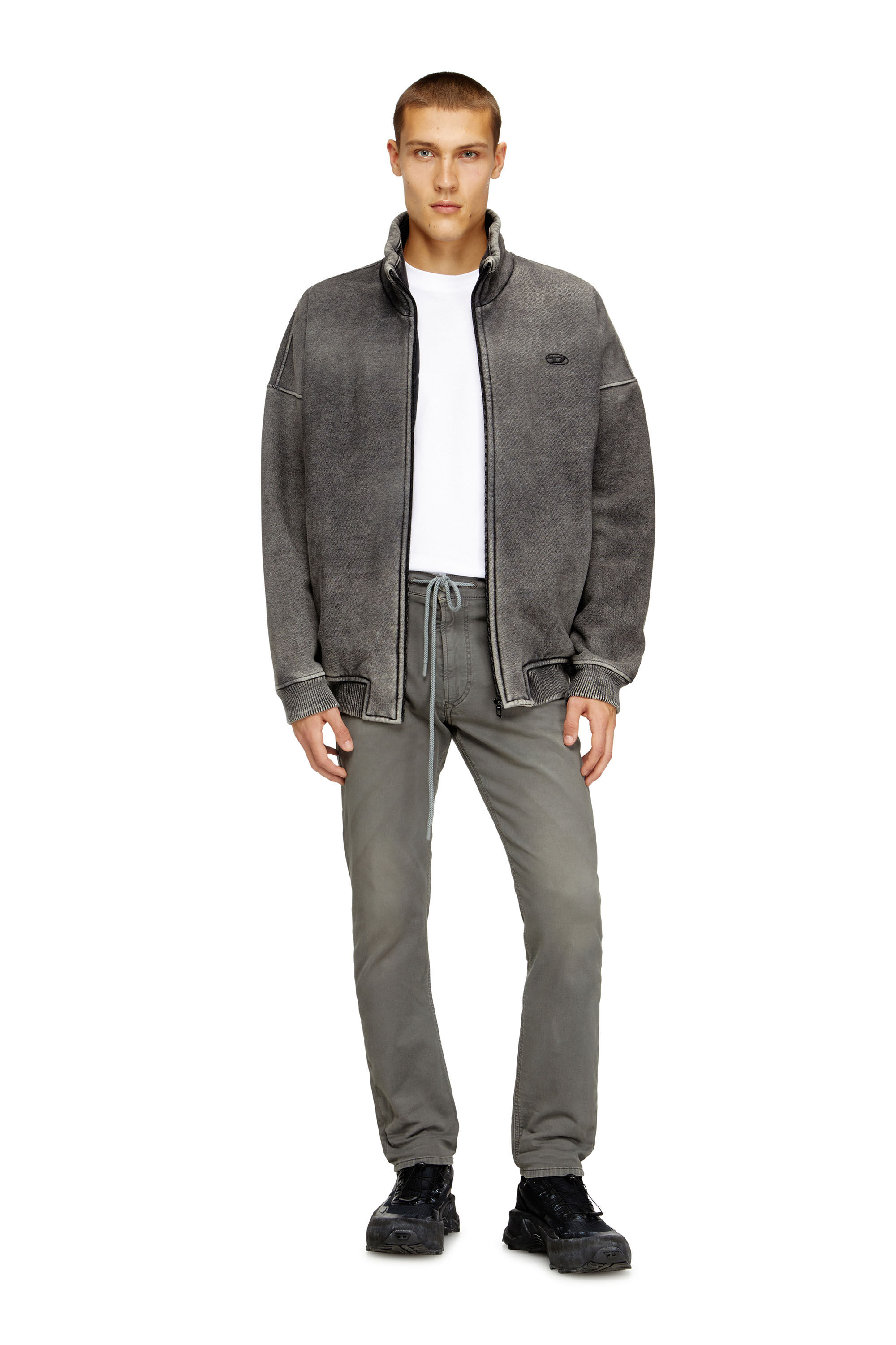 Men's Regular Jeans | Grey | Diesel 2032 D-Krooley Joggjeans®