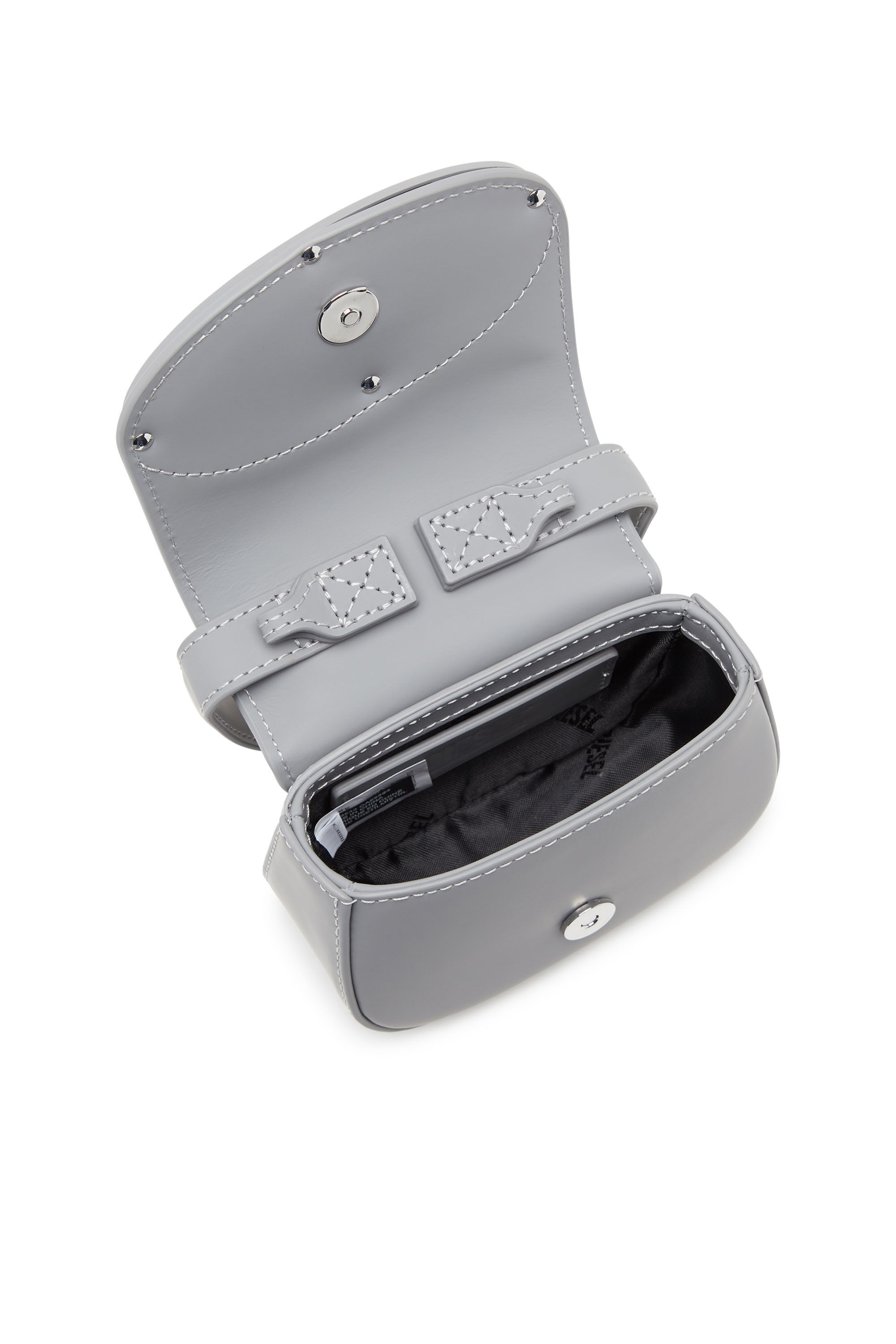 Women's 1DR Xs-Iconic mini bag in matte leather | Grey | Diesel