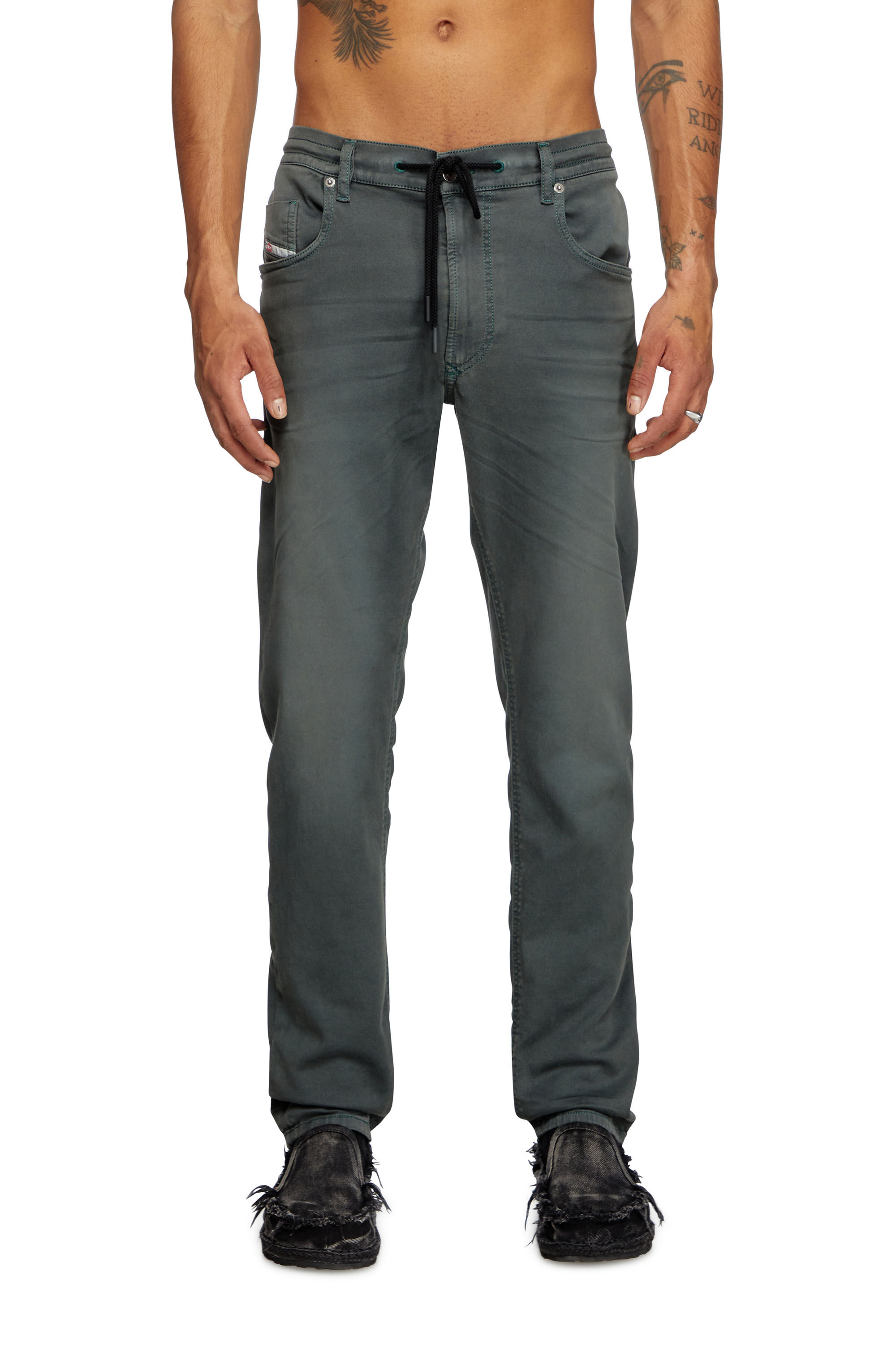 Diesel - Man's Regular 2030 D-Krooley Joggjeans® 0670M, Grey - 3