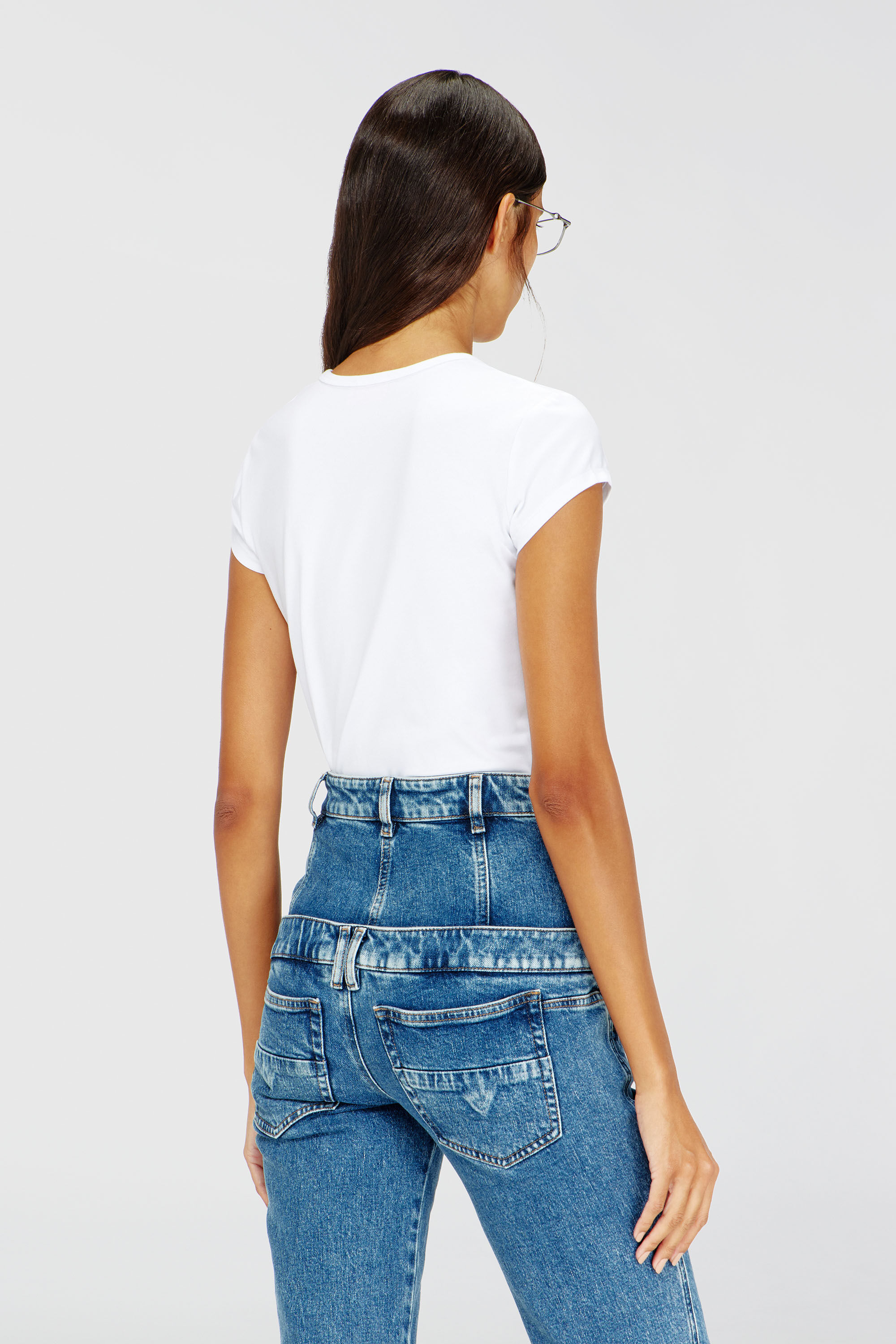 T-ANGIE Woman: Cotton T-shirt with cut-out D logo | Diesel {{Country}}