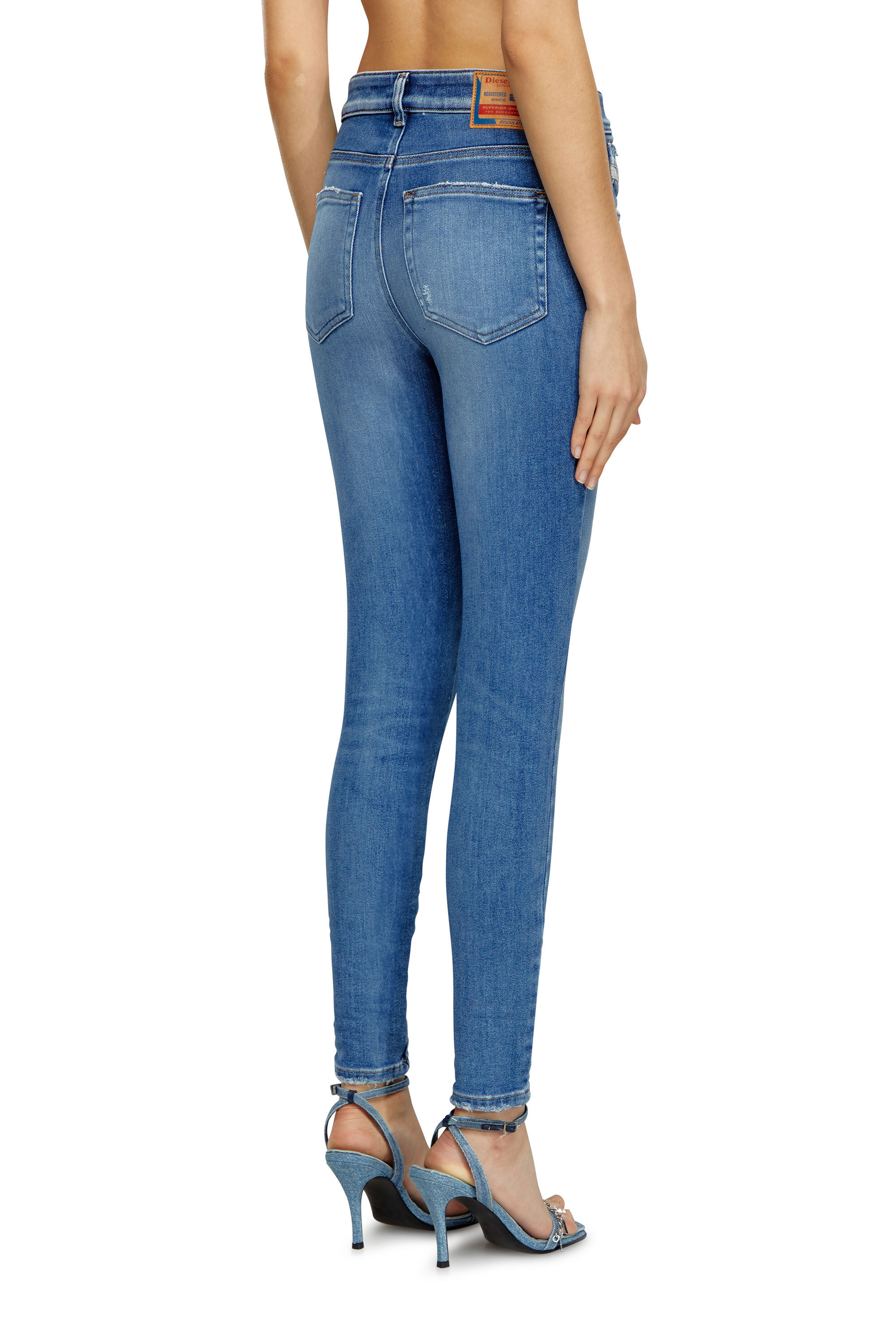 Women's Super skinny Jeans | Medium blue | Diesel 1984 Slandy-High