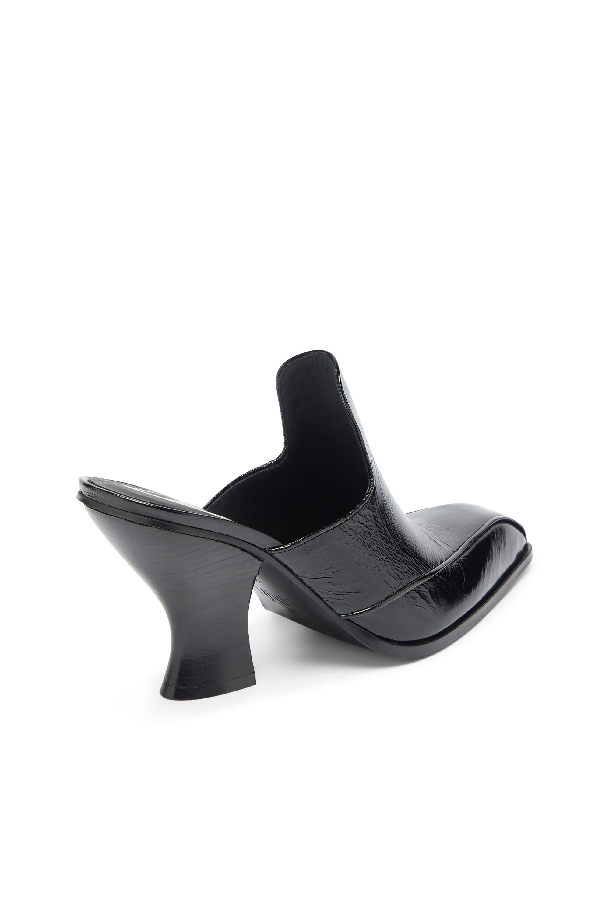 Diesel - D-LUFFY-75-MULE, Woman's D-Luffy - Western-style mules in patent leather in Black - 5