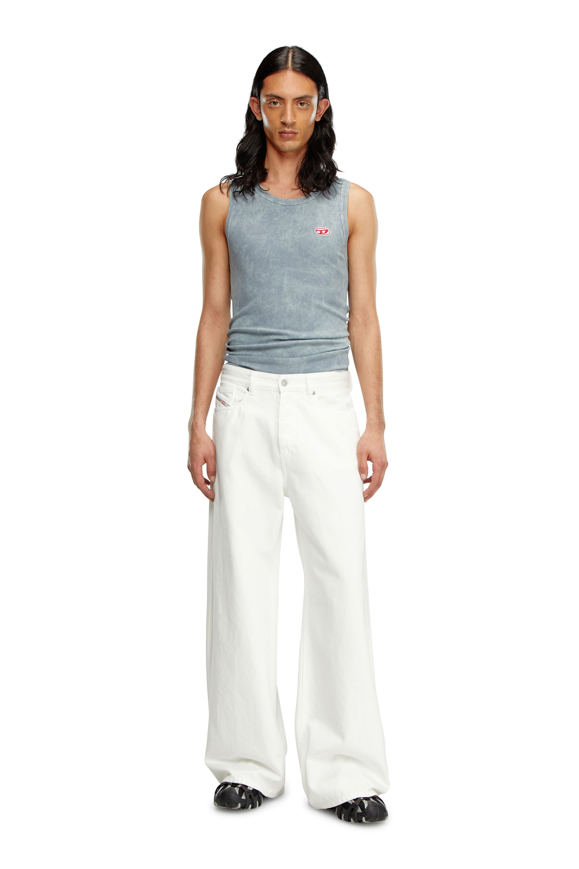 Women's Puddle Relaxed Jeans | White | Diesel 1996 D-Sire