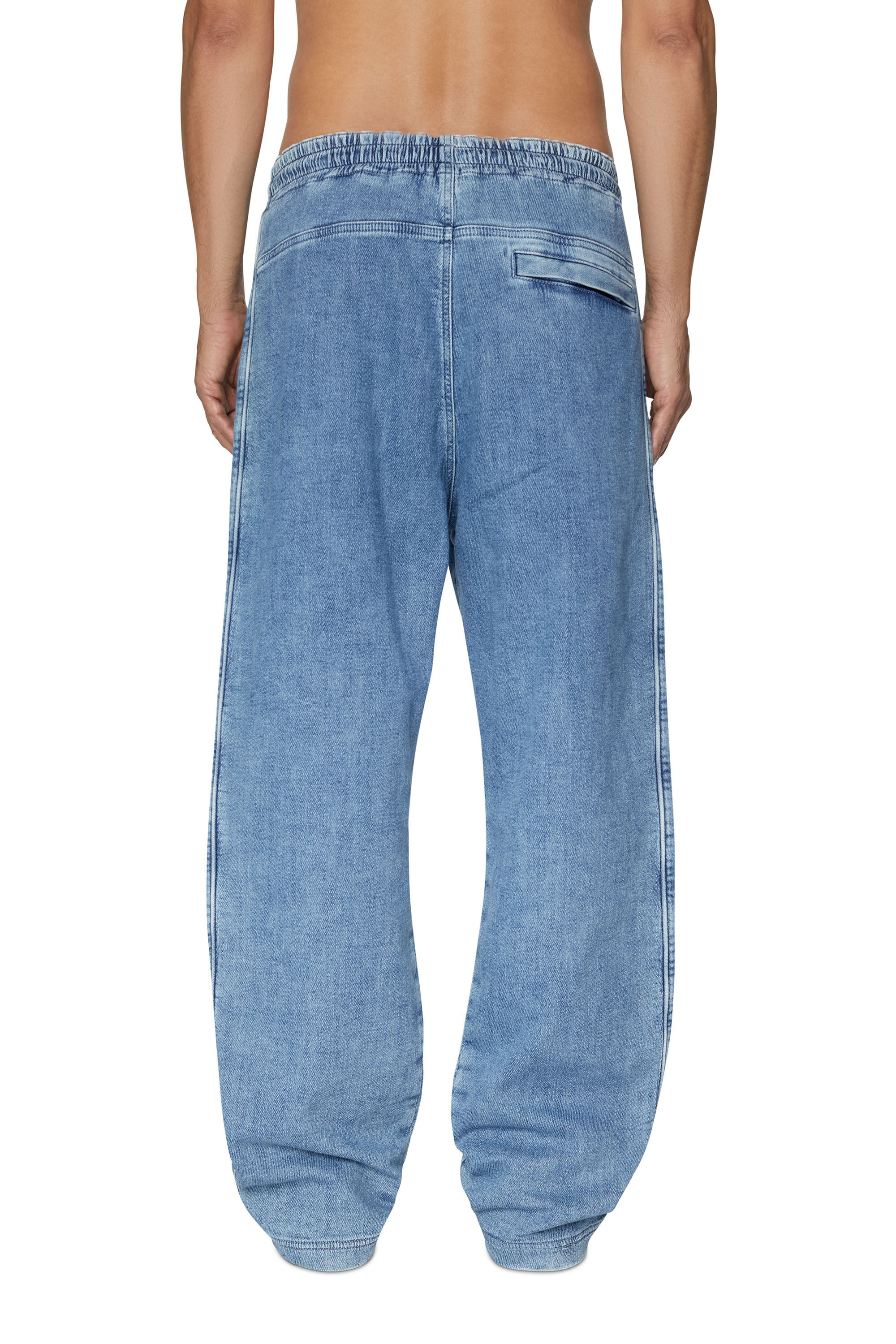 D-MARTIANS TRACK DENIM Man: Straight light blue Jeans | Diesel