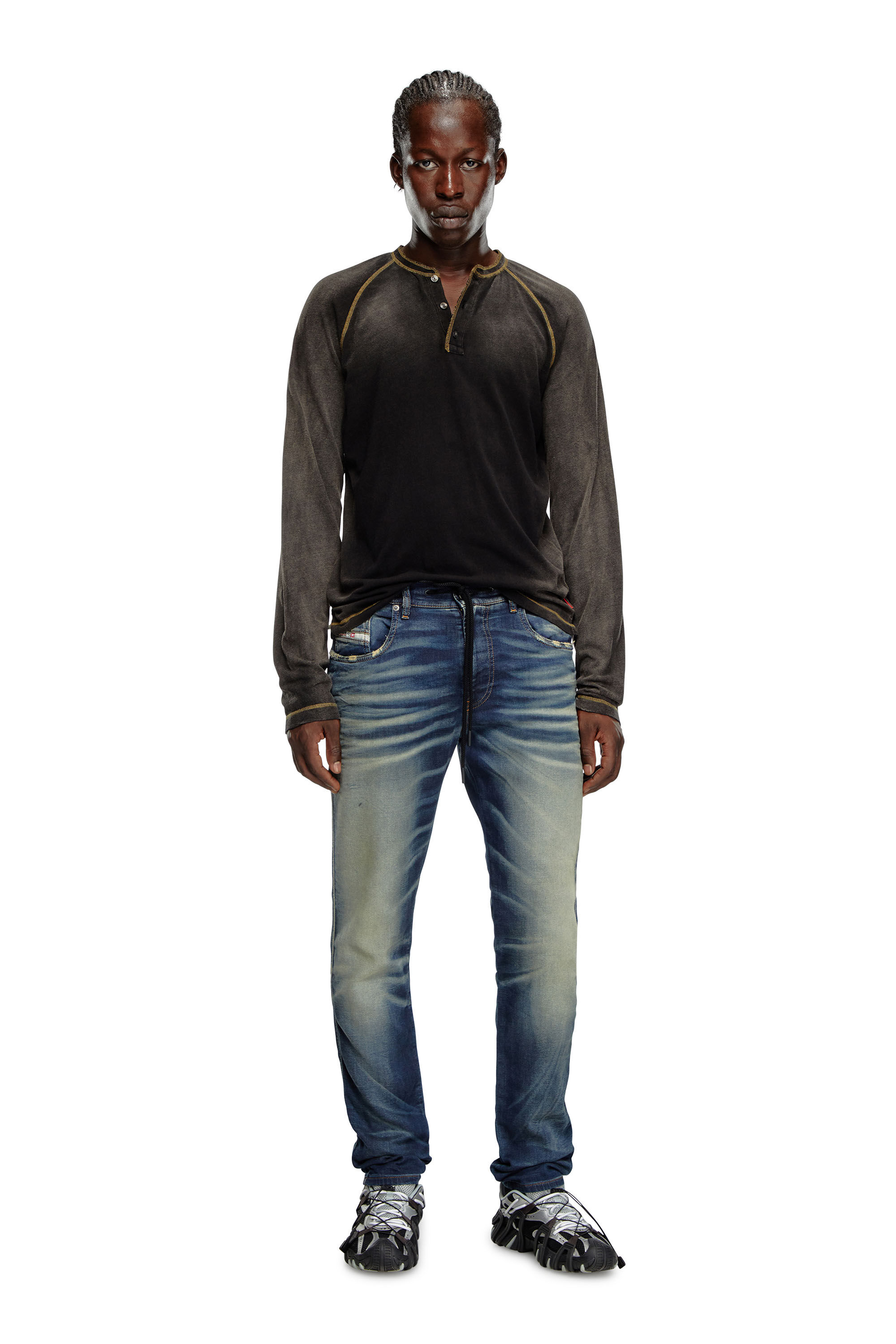 Diesel - Man Slim 2060 D-Strukt Joggjeans® 068MH, Dark Blue - Image 1