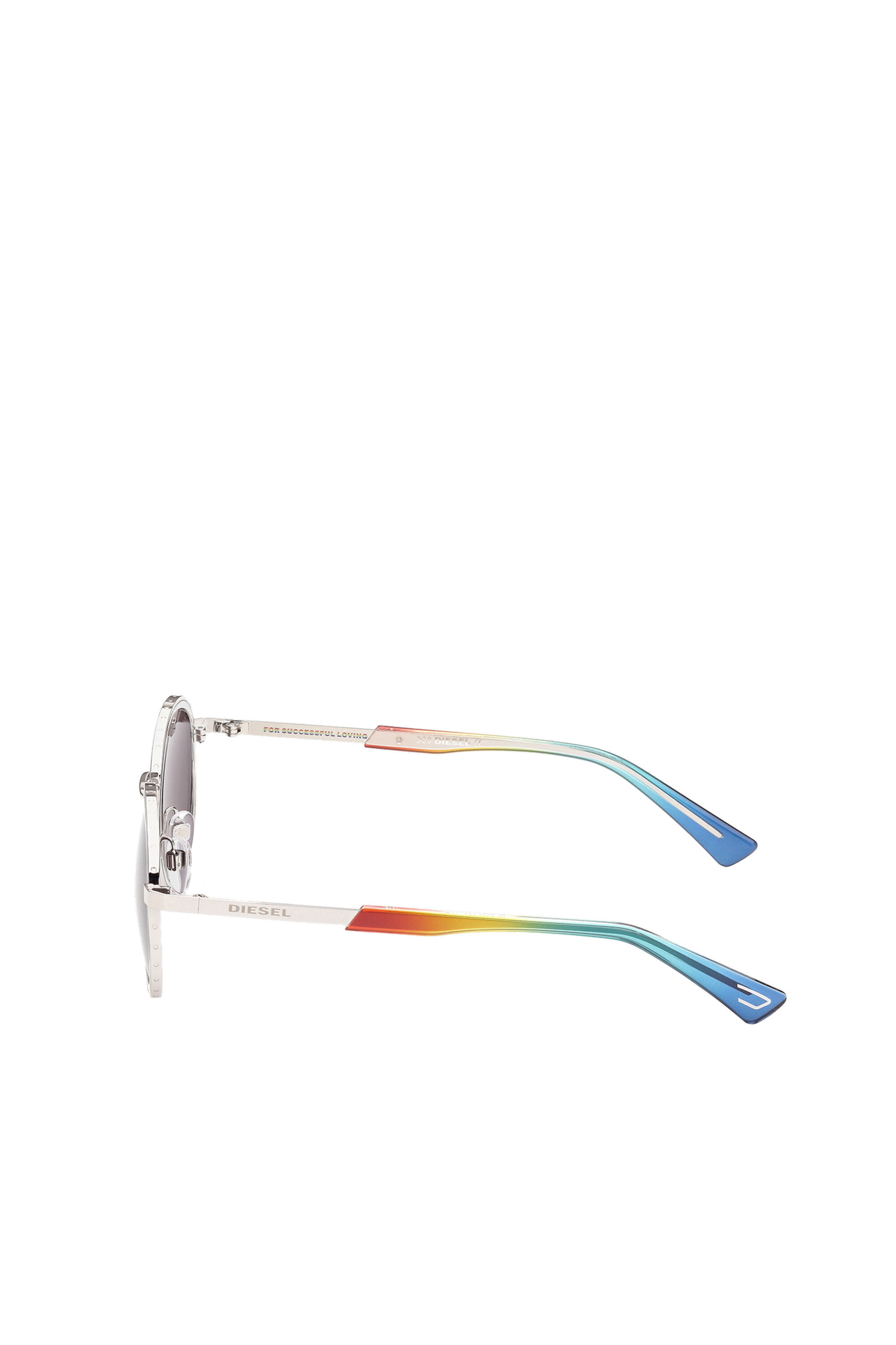 Diesel - DL0321, Unisex's Unisex glasses in metal with "Pride" theme in Multicolor - 4
