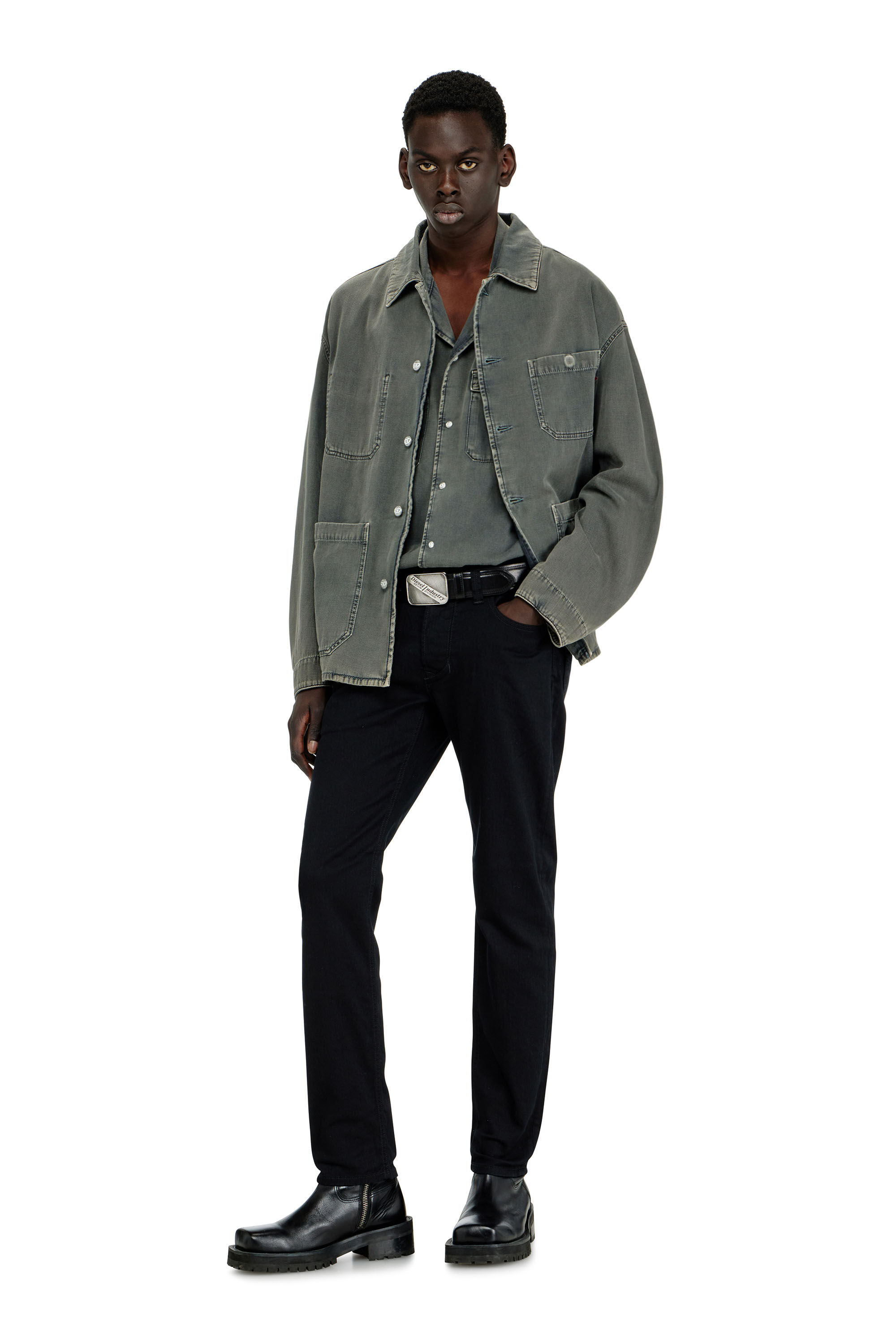Larkee-Beex 0688H Men: Tapered Black/Dark grey Jeans | Diesel