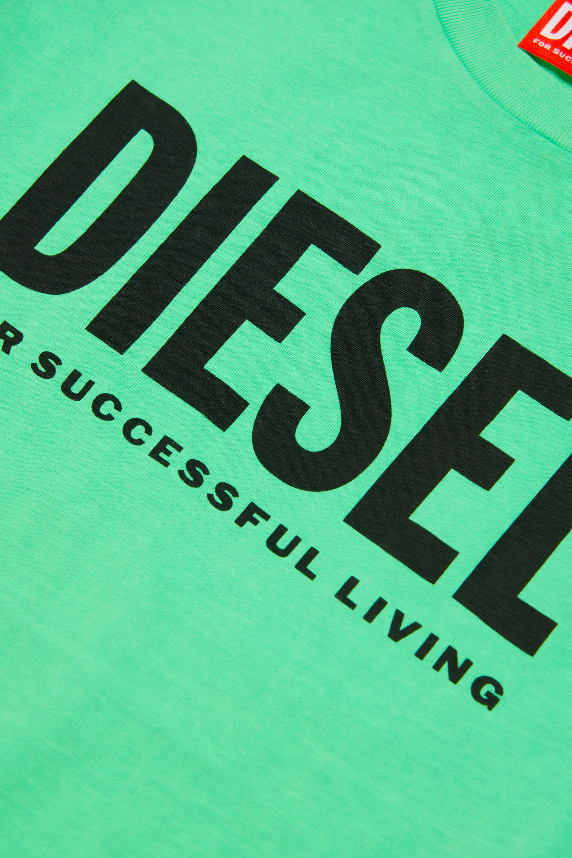 T-shirt with Diesel For Successful Living logo | Green | 4-16 
