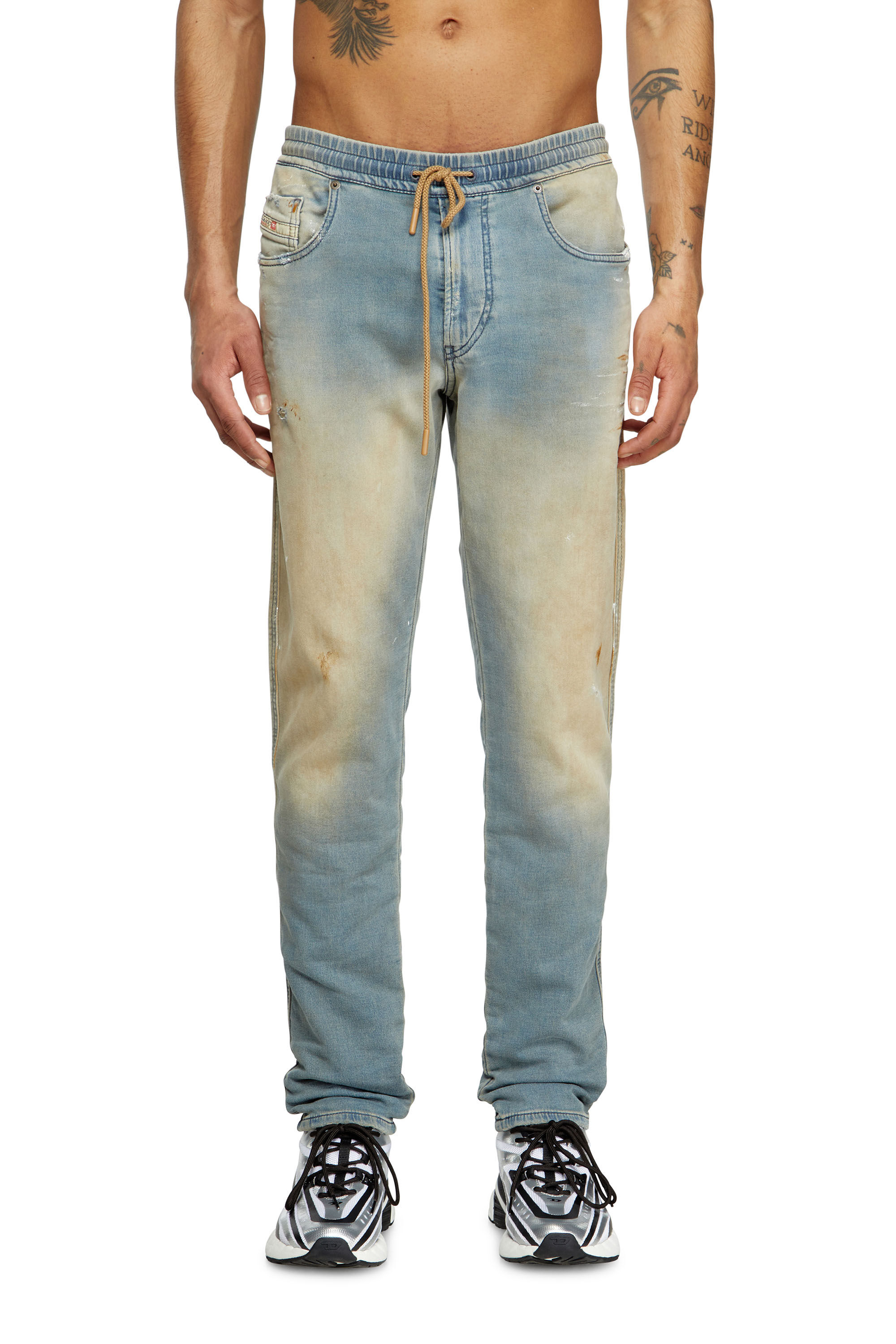 Diesel - Man's Slim 2060 D-Strukt Joggjeans® 068QL, Light Blue - 3