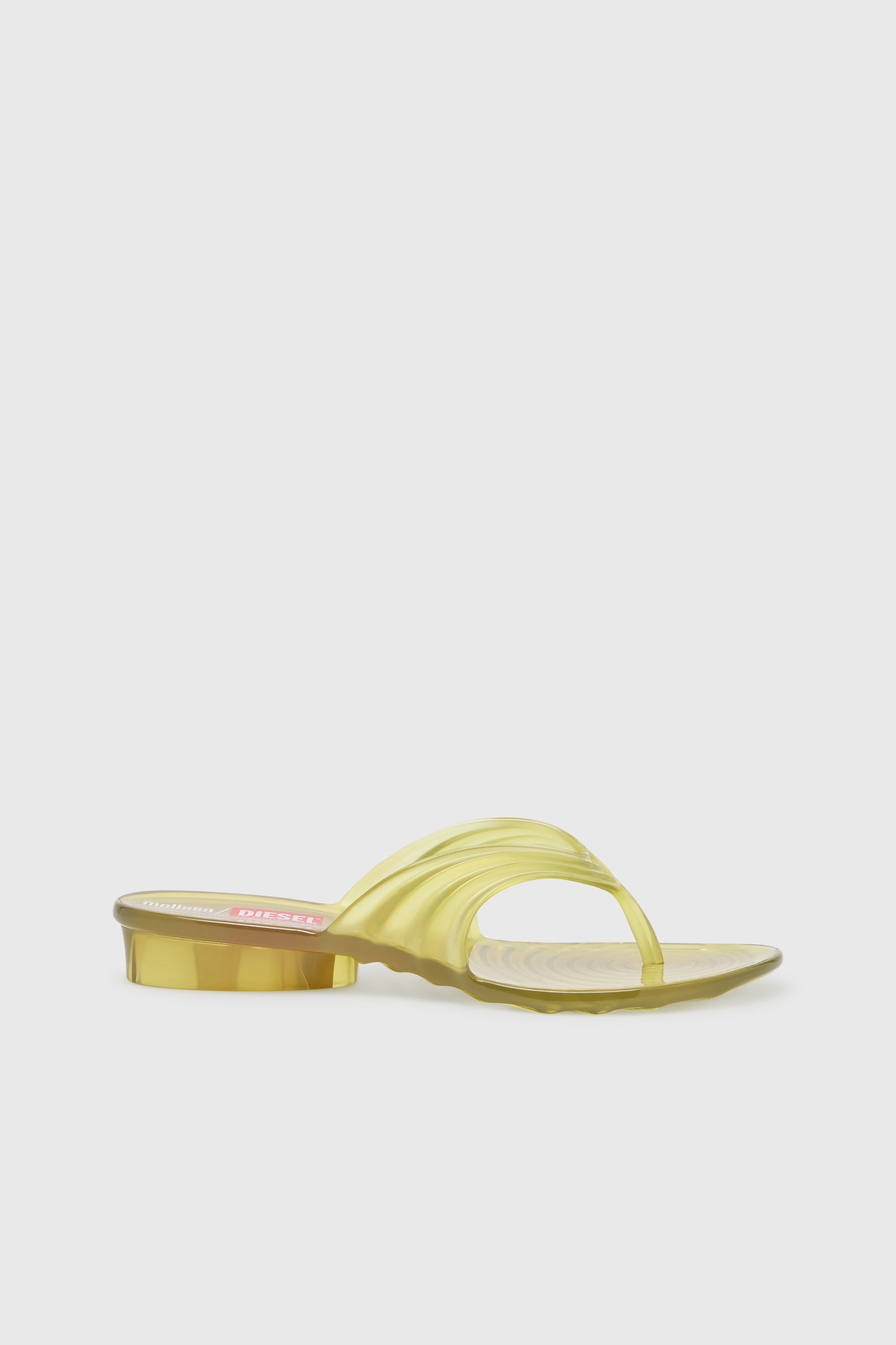 Diesel - MELISSA QUANTUM THONG, Woman's Sculptural flip-flops in Melflex&reg; in Yellow - 1