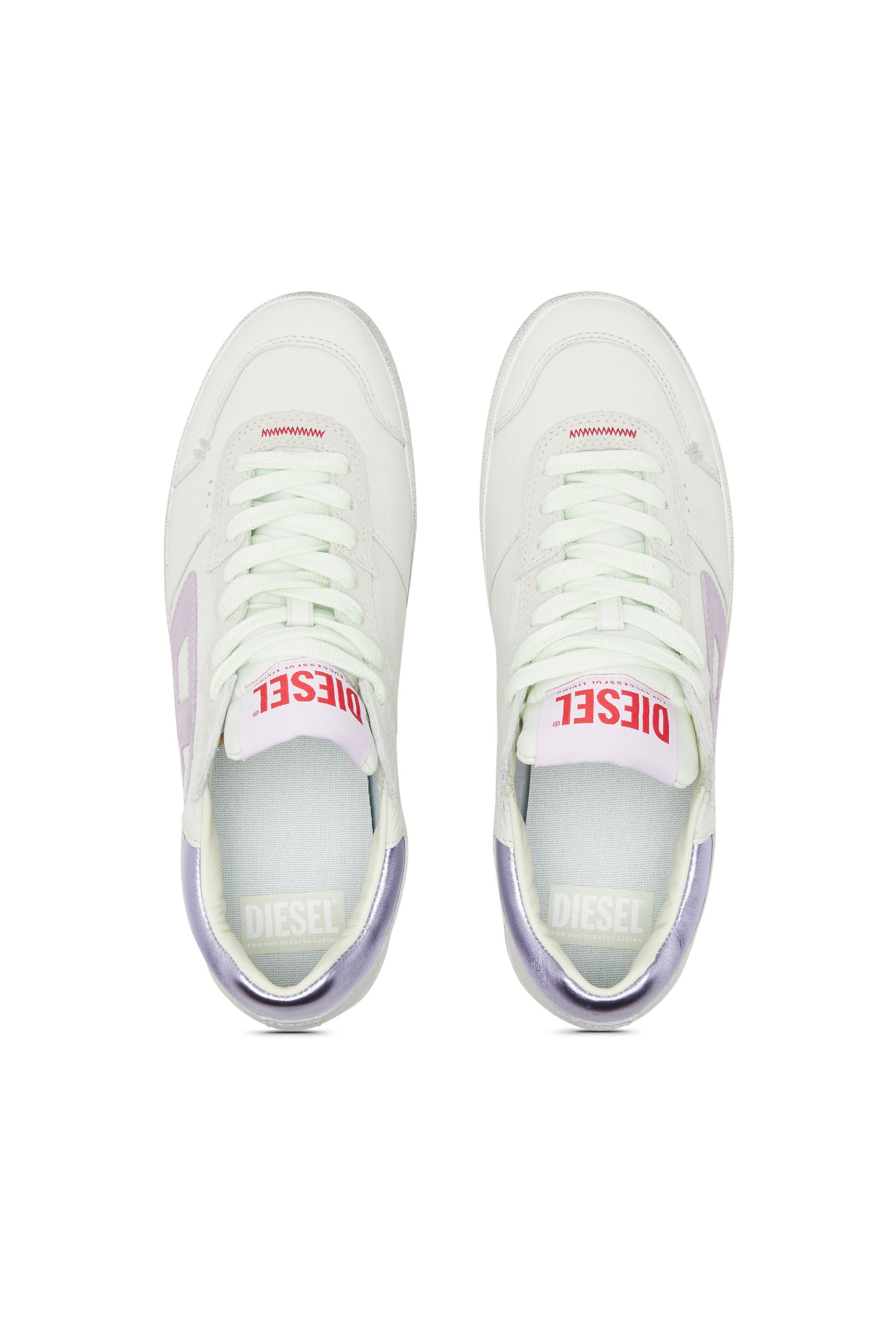 Women's S-Leroji Low-Pastel leather and suede sneakers 
