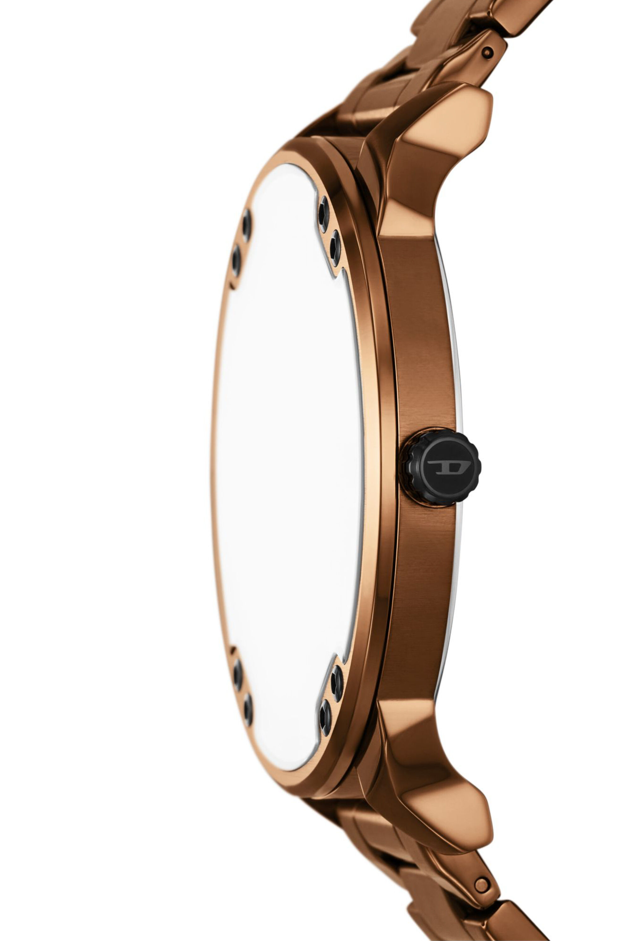 Men's Mr. Daddy slim brown Stainless steel watch | Brown | Diesel
