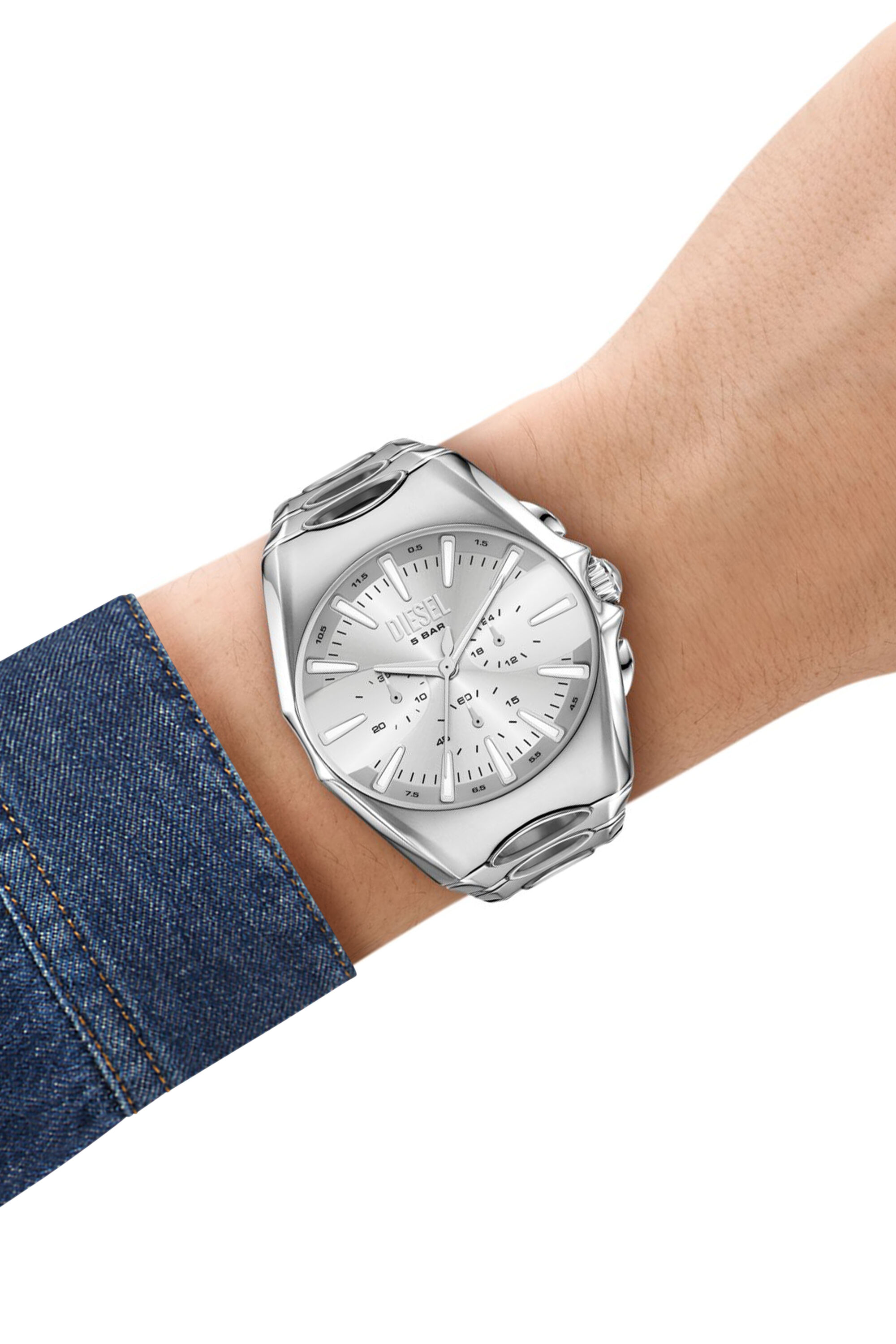 DIVABBRACCI腕時計 Men's D-Curve stainless steel watch | Silver | Diesel