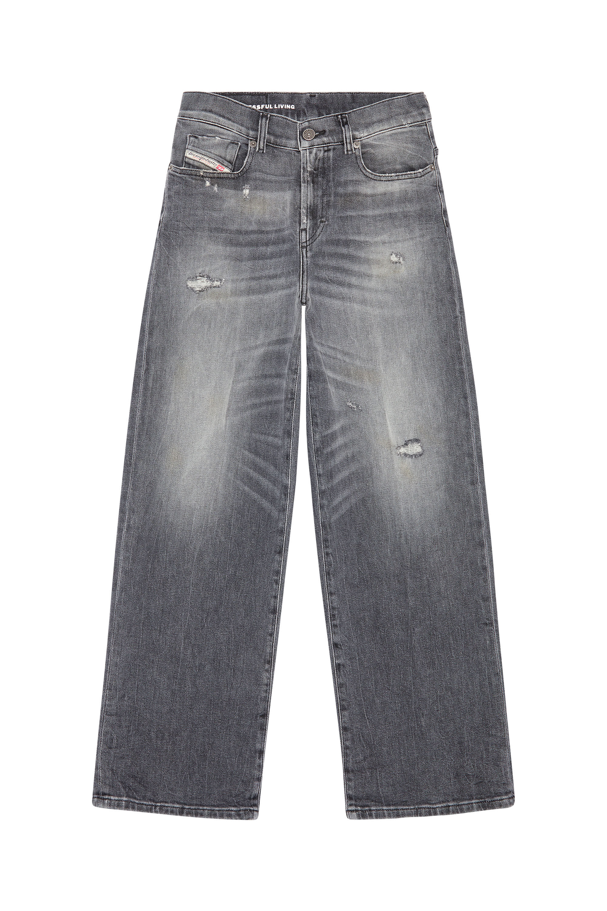 Diesel - Bootcut and Flare Jeans 2000 Widee 09G21, Black/Dark grey - Image 2