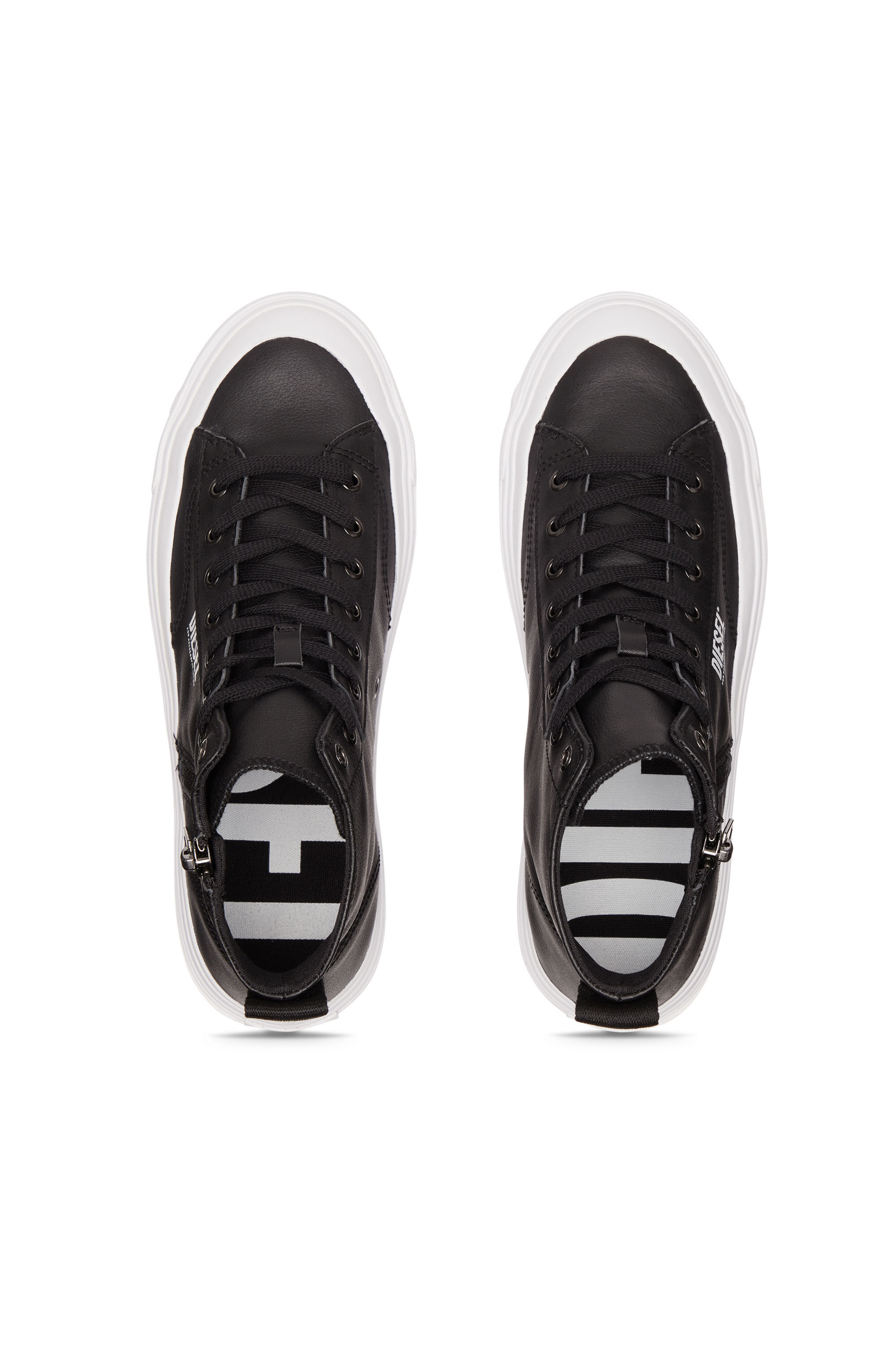 Men's S-Athos Dv Mid - High-top sneakers with side zip | Black 