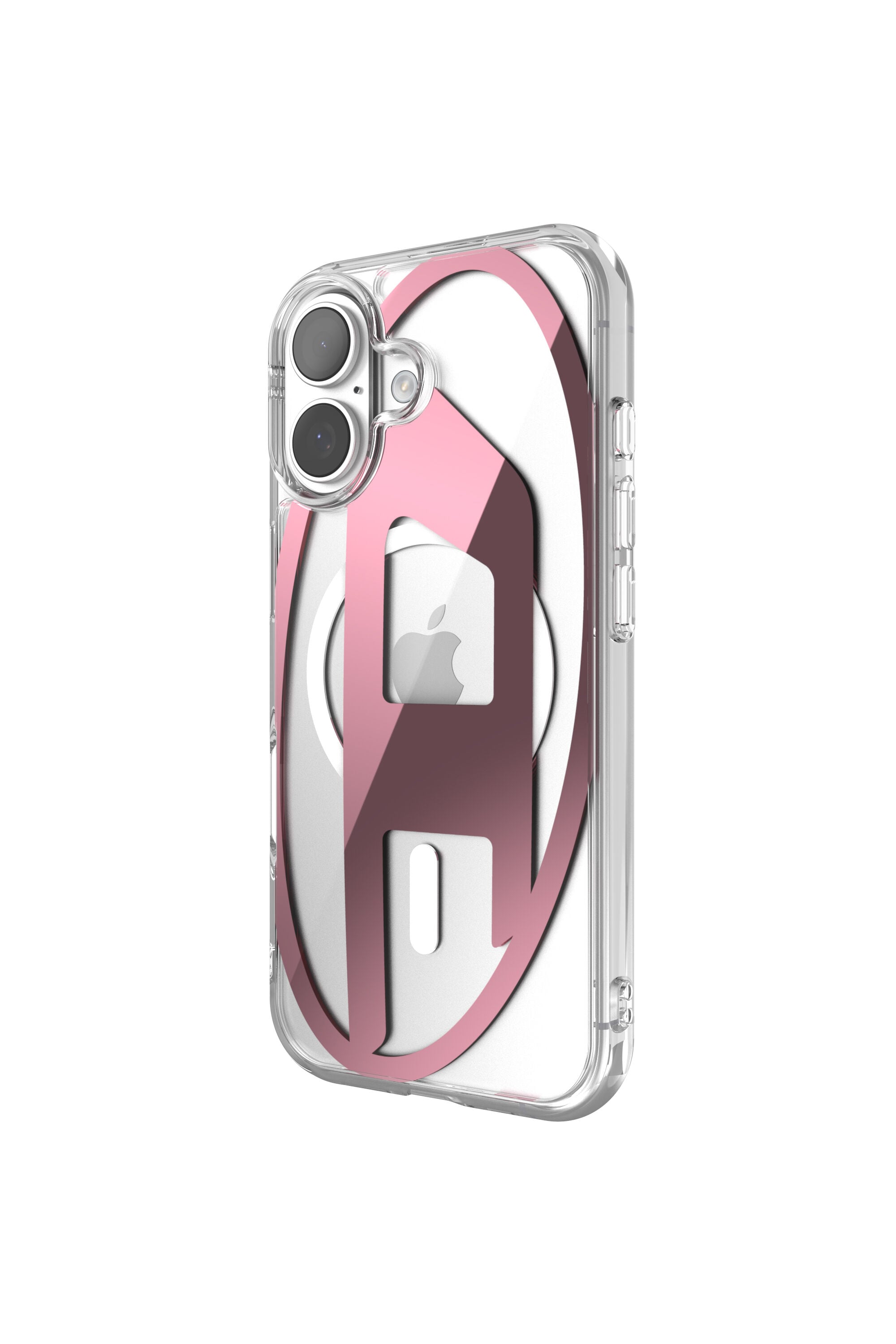 Women's Oval D metallic case with magsafe for iPhone 17 | Pink