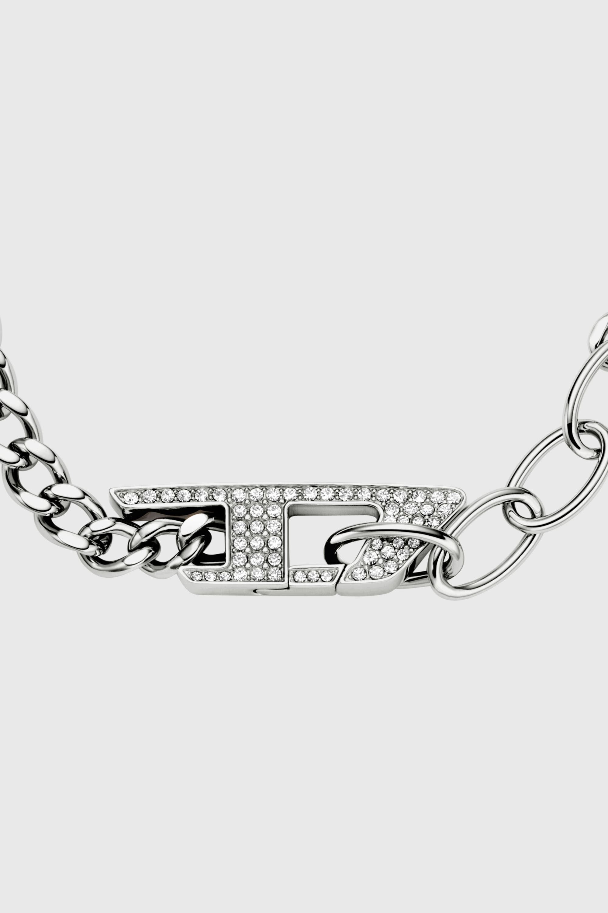 DIESEL ブレスレット DX162700DJW Women's Stainless steel glitz chain bracelet | Silver | Diesel