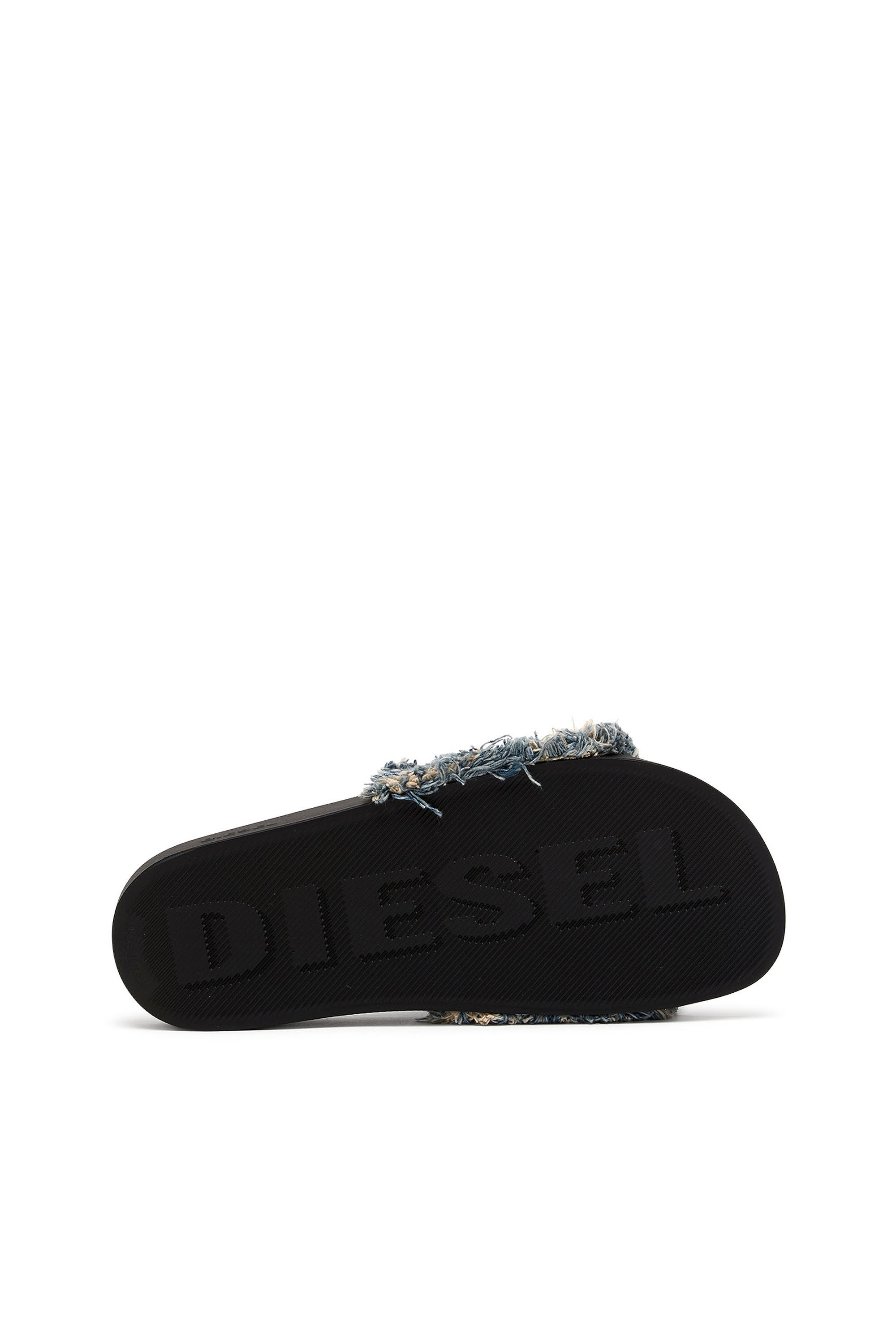 Women s Sa Slide D Fringed denim slides SA SLIDE D DENIM Diesel