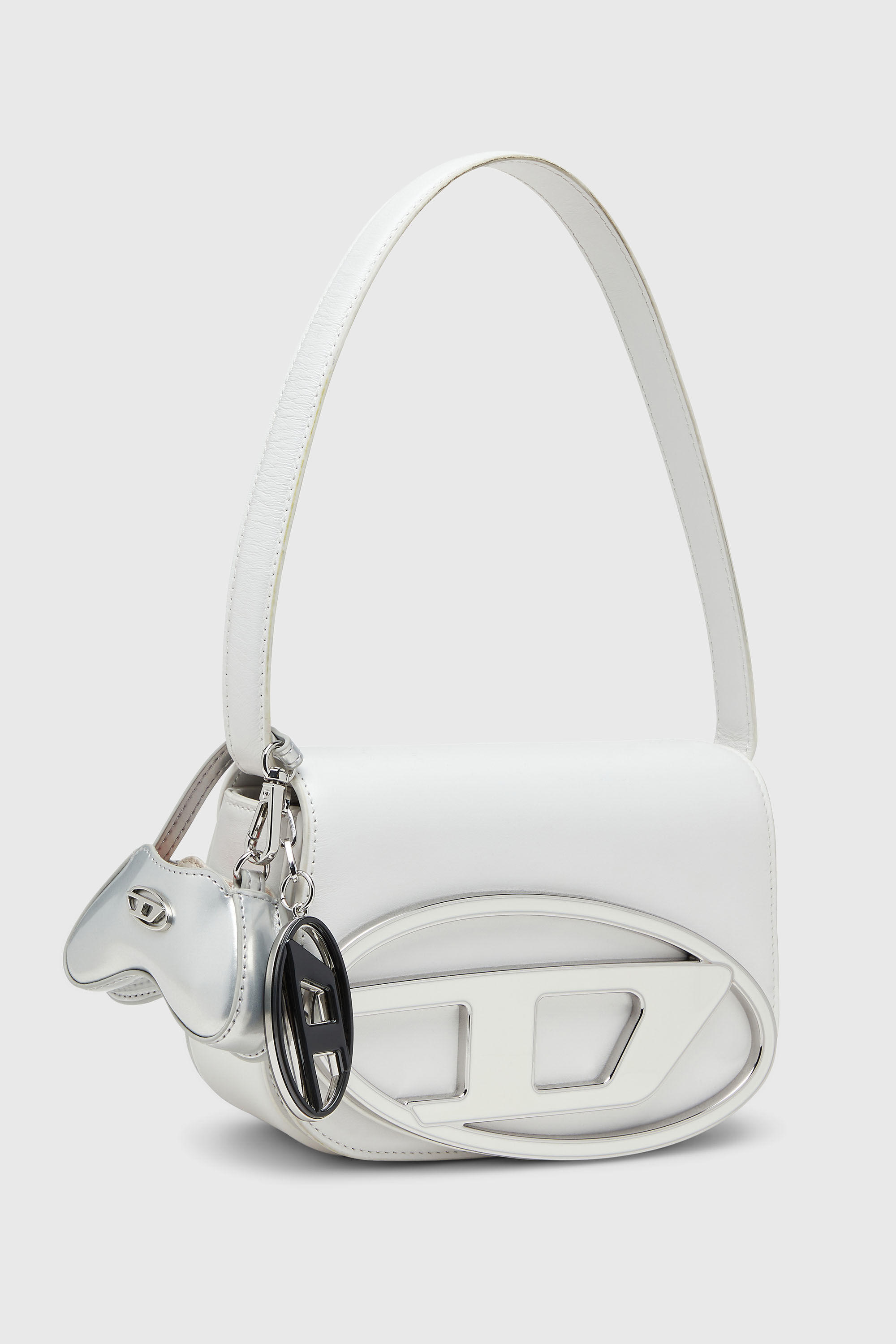 DIESEL 1DR ハンドバッグ ショルダー 2WAY 白 ホワイト Women's 1DR-Iconic shoulder bag in nappa leather | White | Diesel