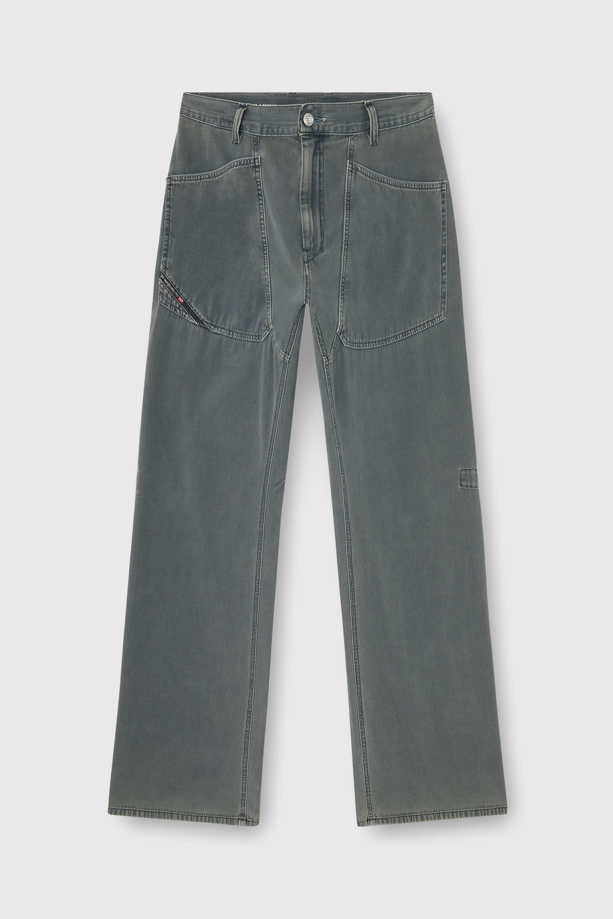 Men's Relaxed Jeans | Regular Waist D-ZetaGrey | Diesel TR
