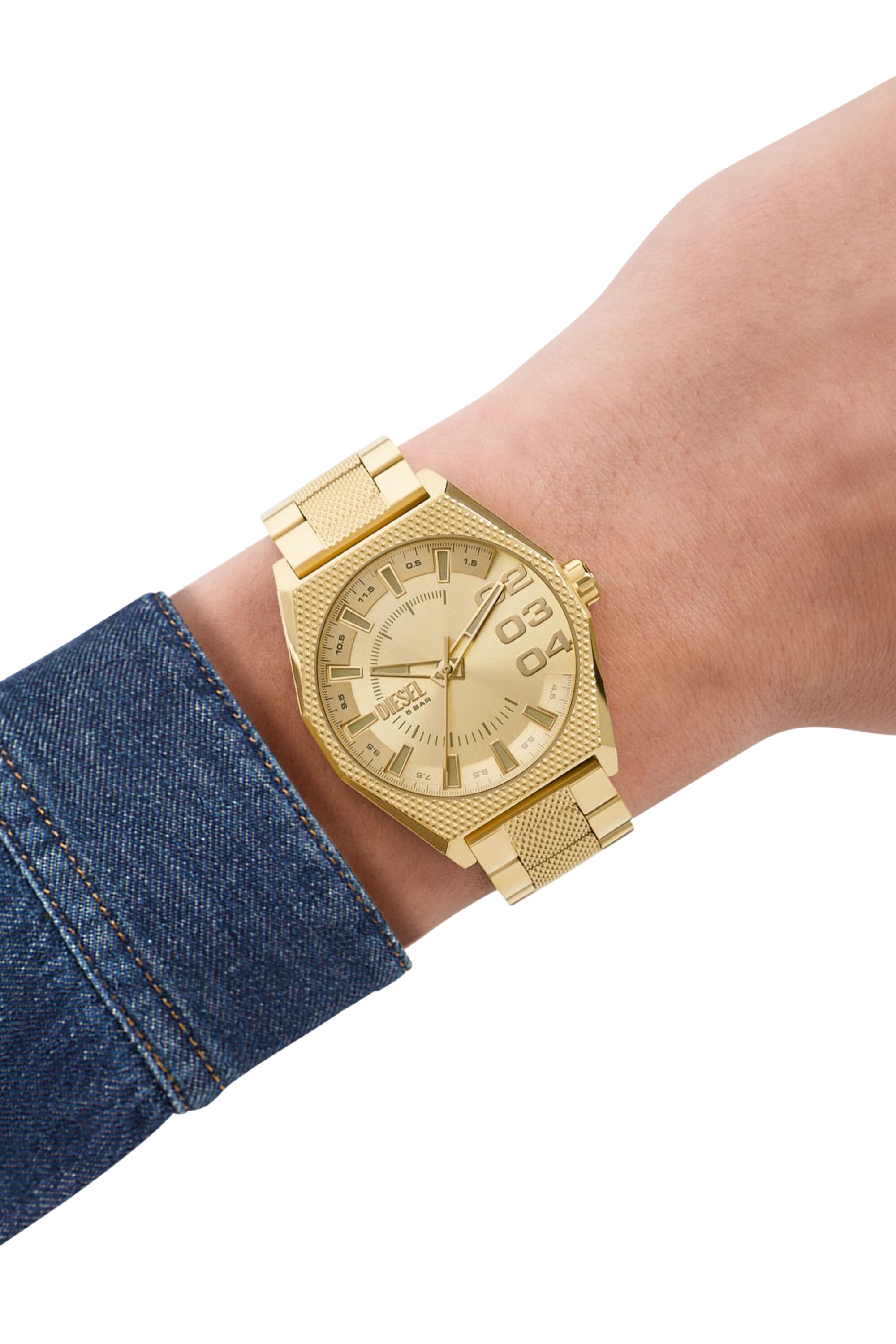 Men s Scraper Stainless Steel Watch Oro Diesel