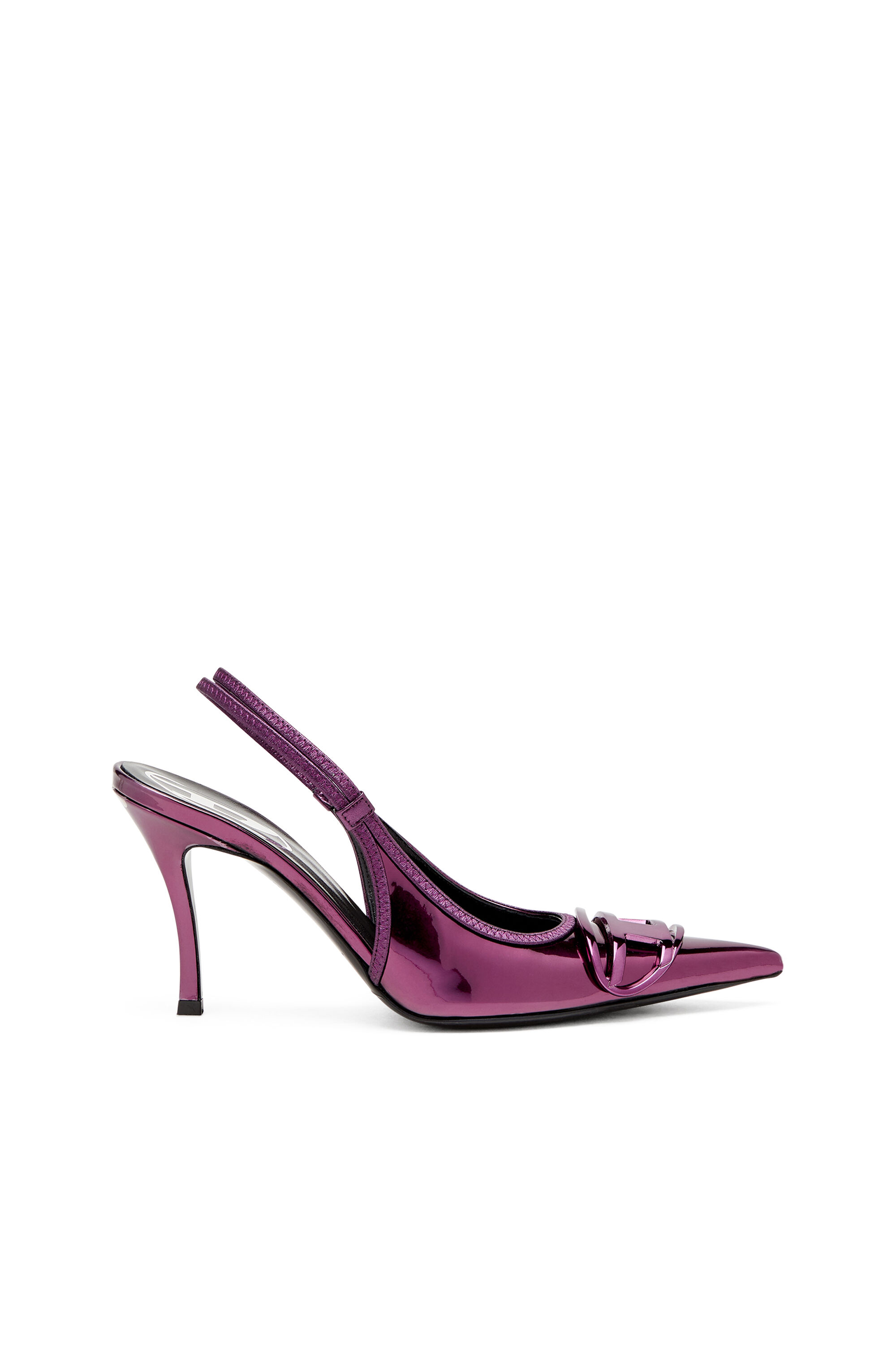 DIESEL｜PUMPS(HEELS) Diesel Black D-Venus SB 80 Slingback Pumps - Fabric of Society