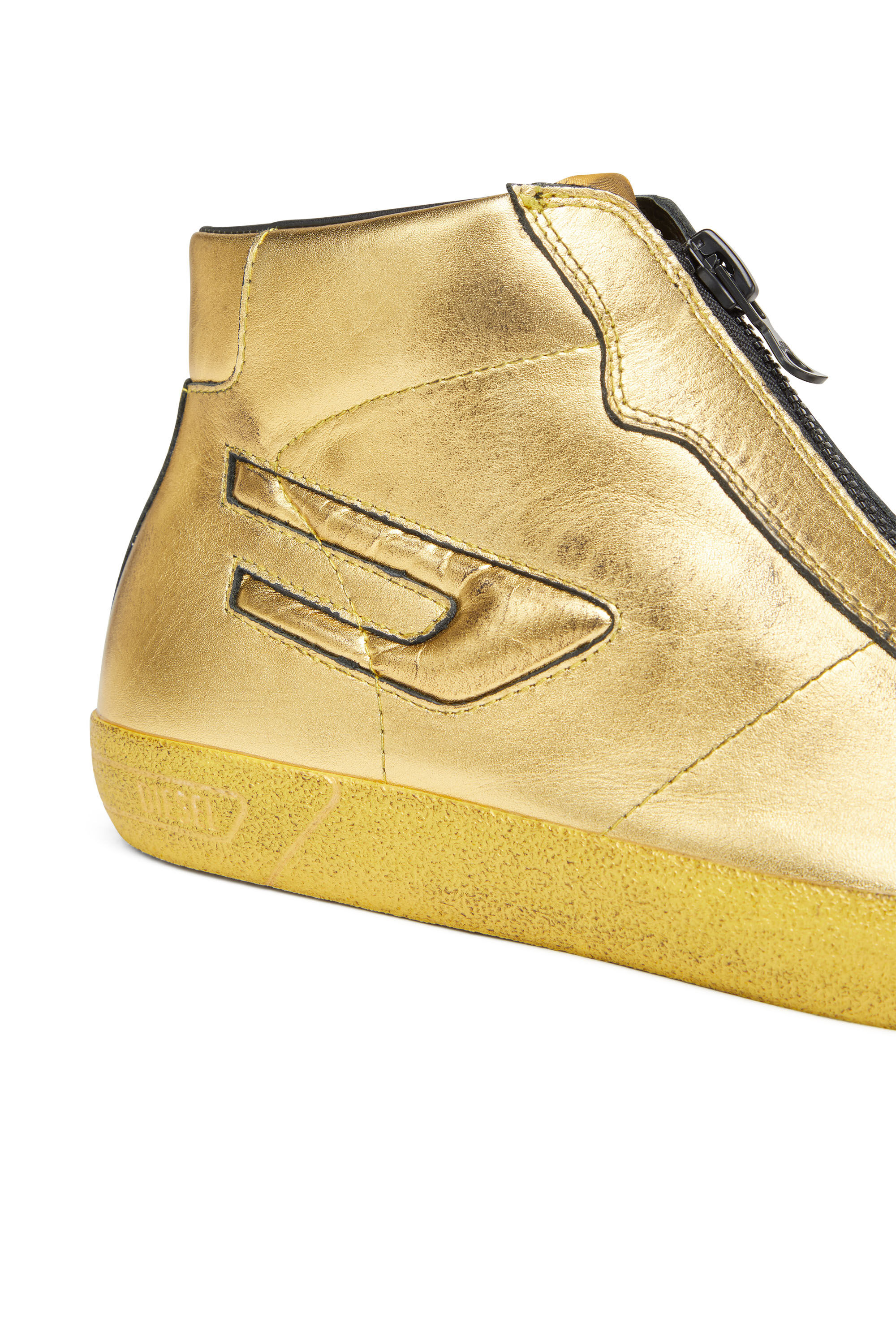 S-LEROJI ZIP MID W Woman: High-top sneakers metallic leather | Diesel