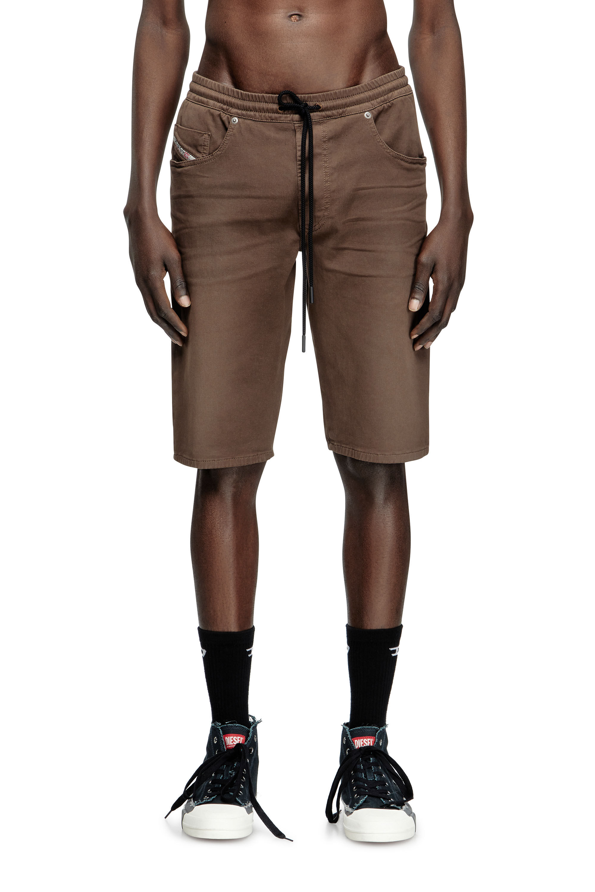 Men's Chino shorts in JoggJeans | Brown | Diesel