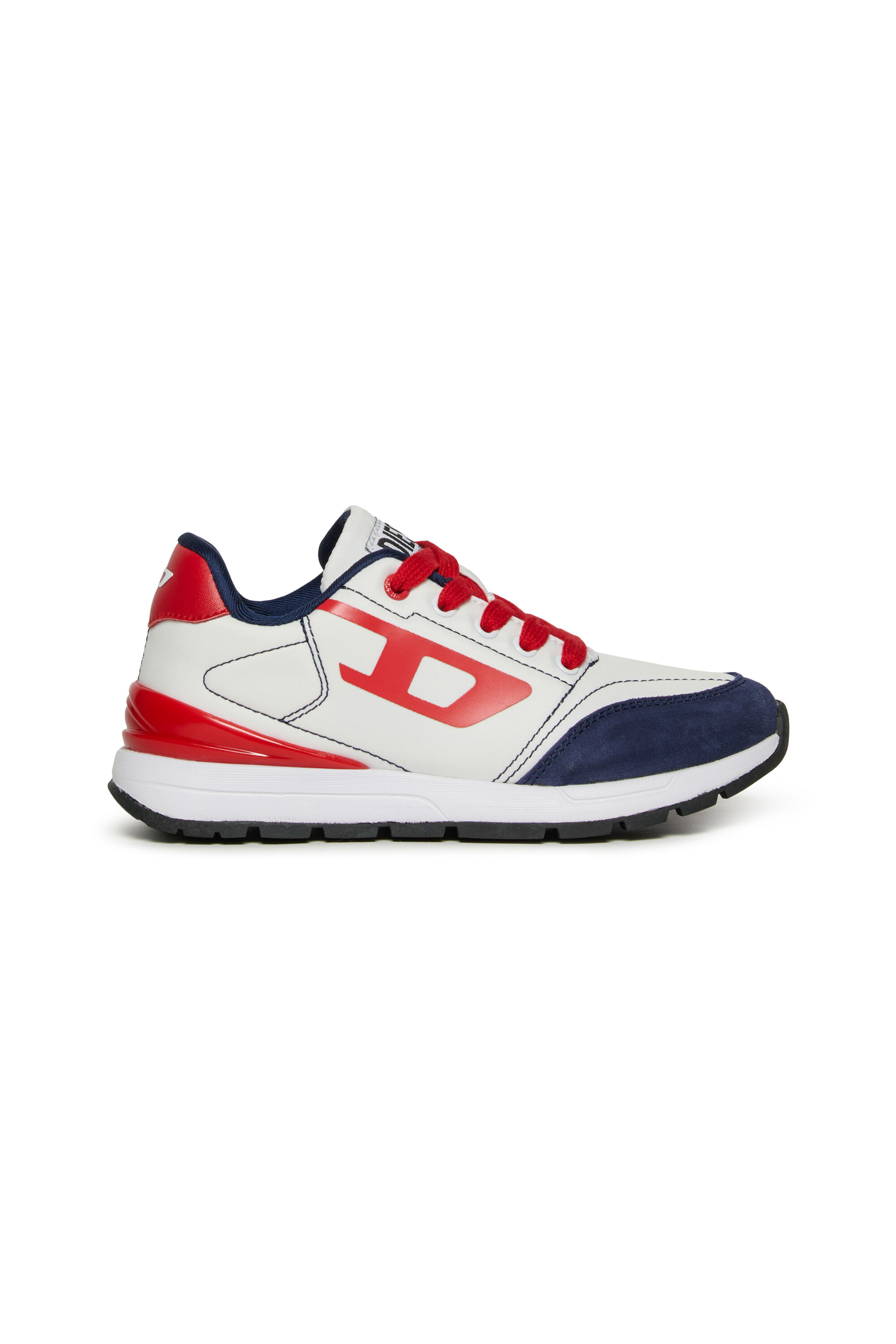 Diesel - S-TAME-D RUNNING, Unisex's S-TAME-D RUNNING Nylon sneakers in White/Red - 1