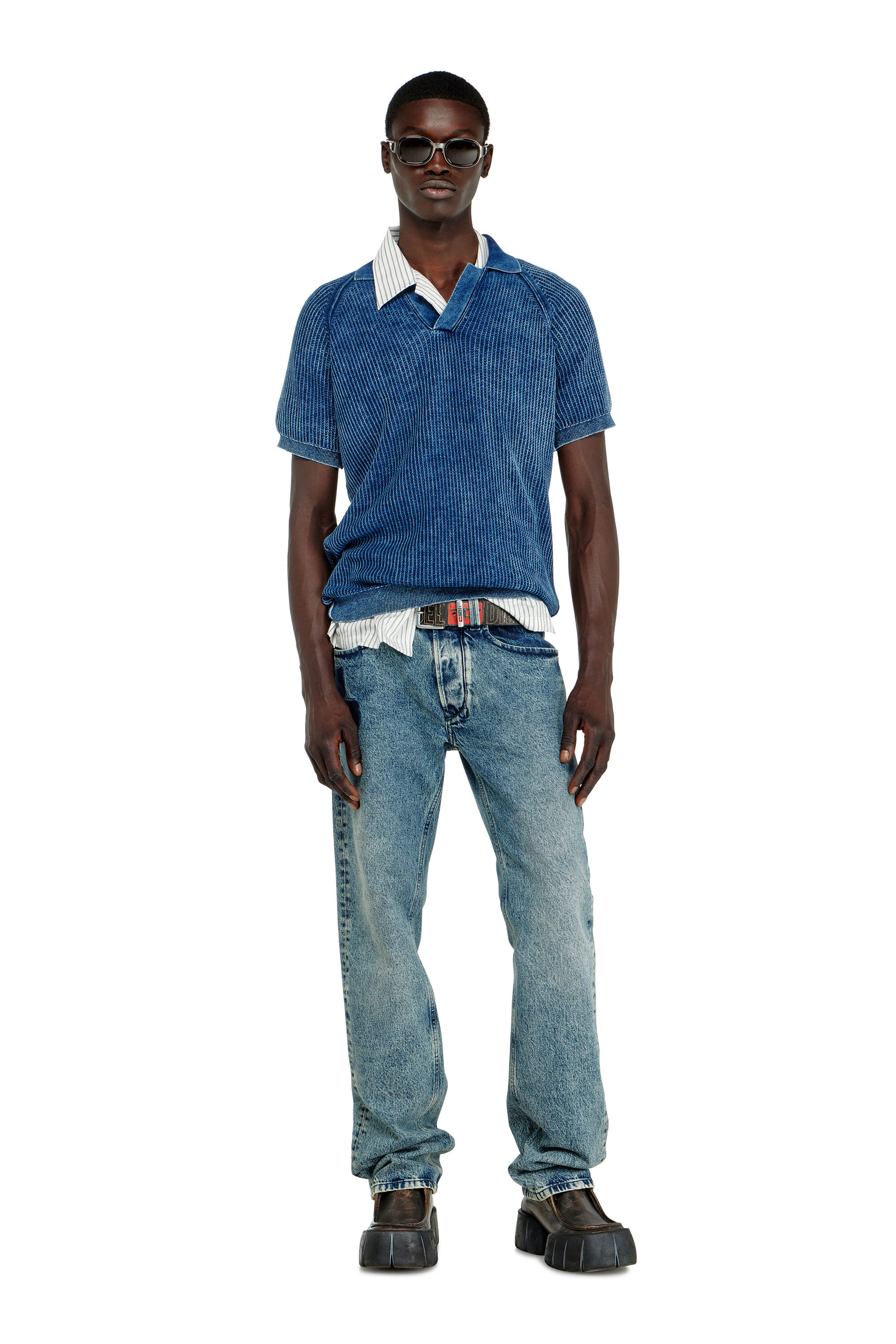 Diesel - Man's Regular Jeans 1985 Larkee 0IFBV, Medium blue - 1
