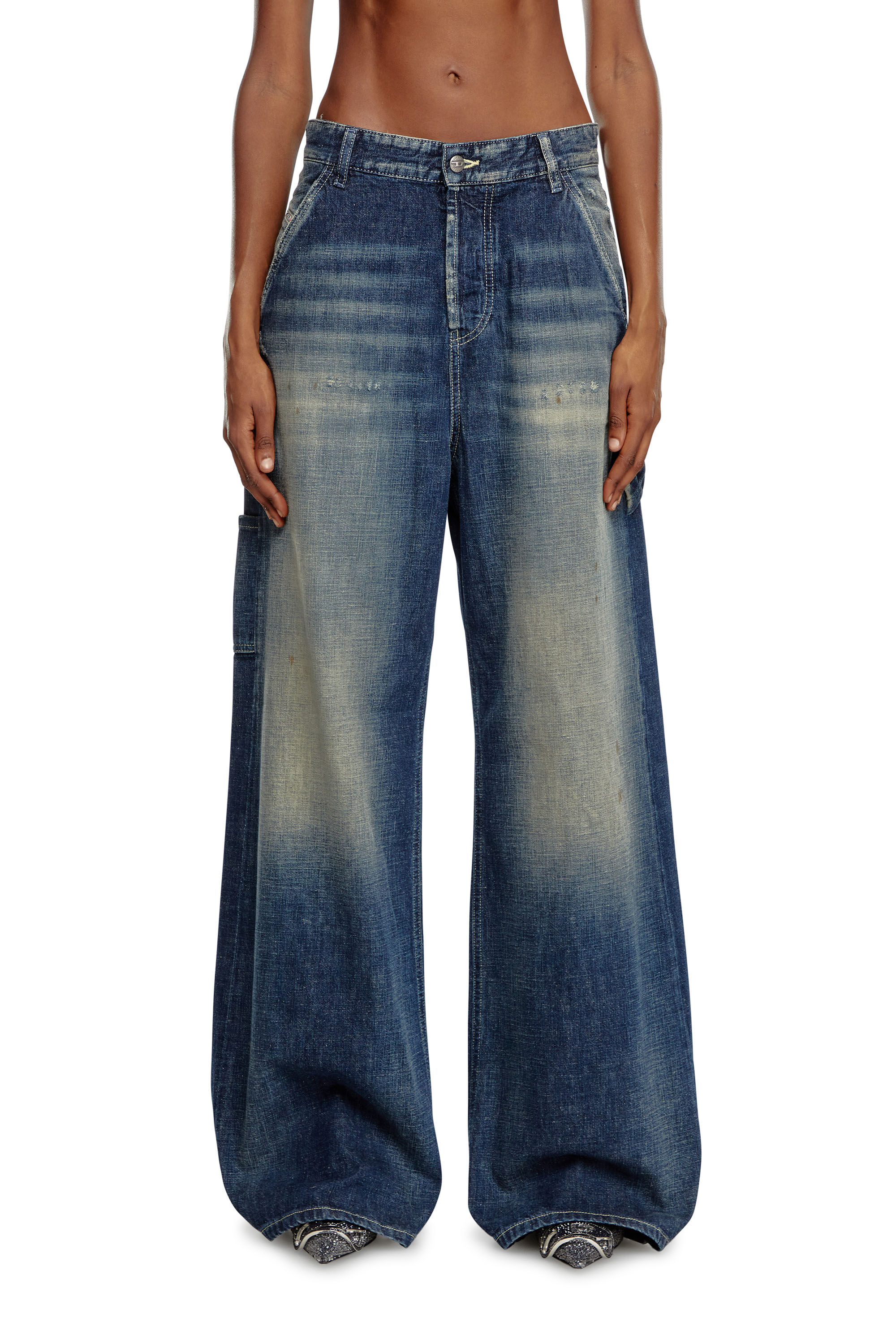 スーパーセール 半額タイムセール Women's Relaxed Jeans | Dark Blue | Diesel 1996 D-Sire パンツ