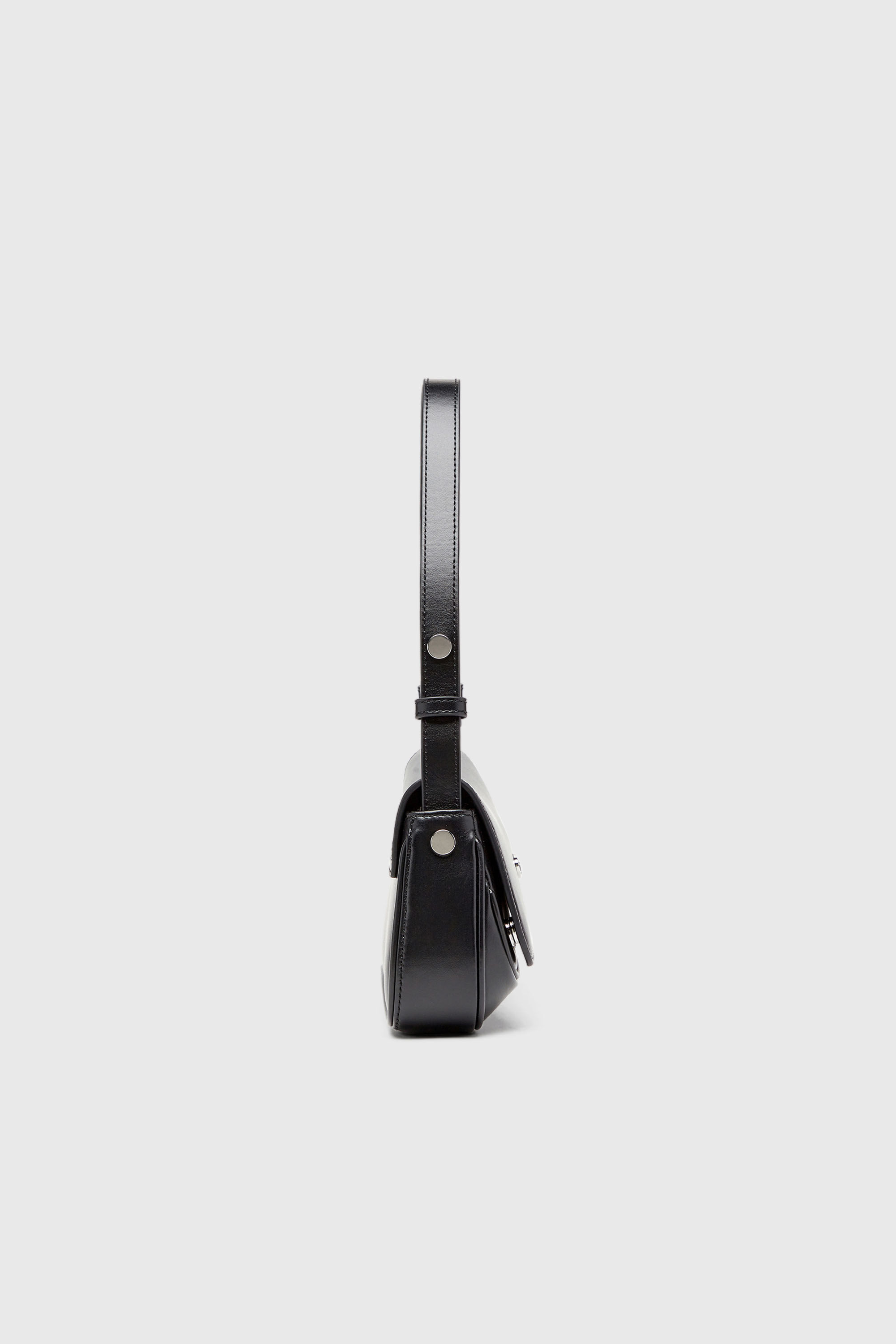 Women's Play-Semi gloss leather shoulder bag | Black | Diesel