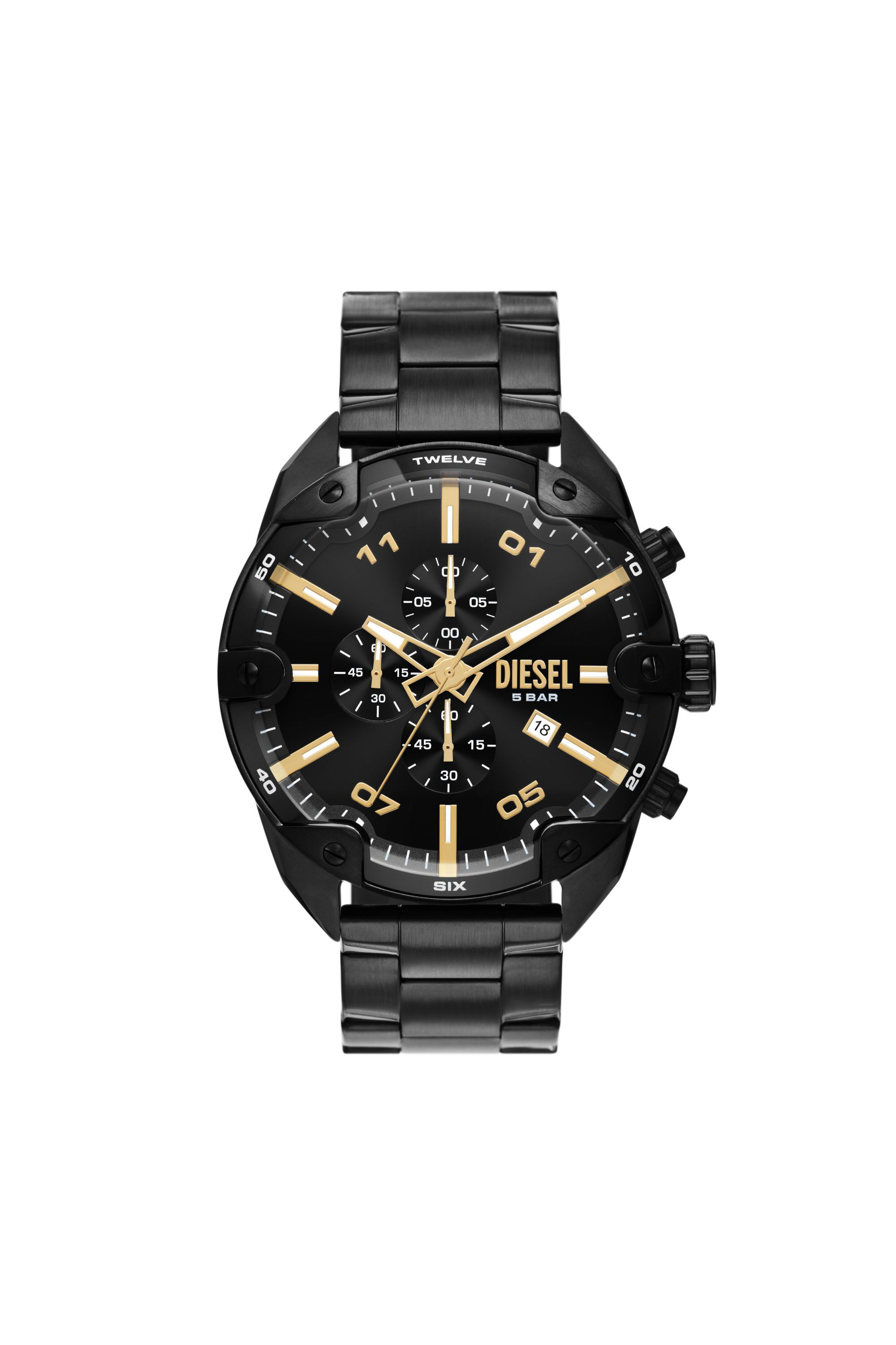 All black deals diesel watch