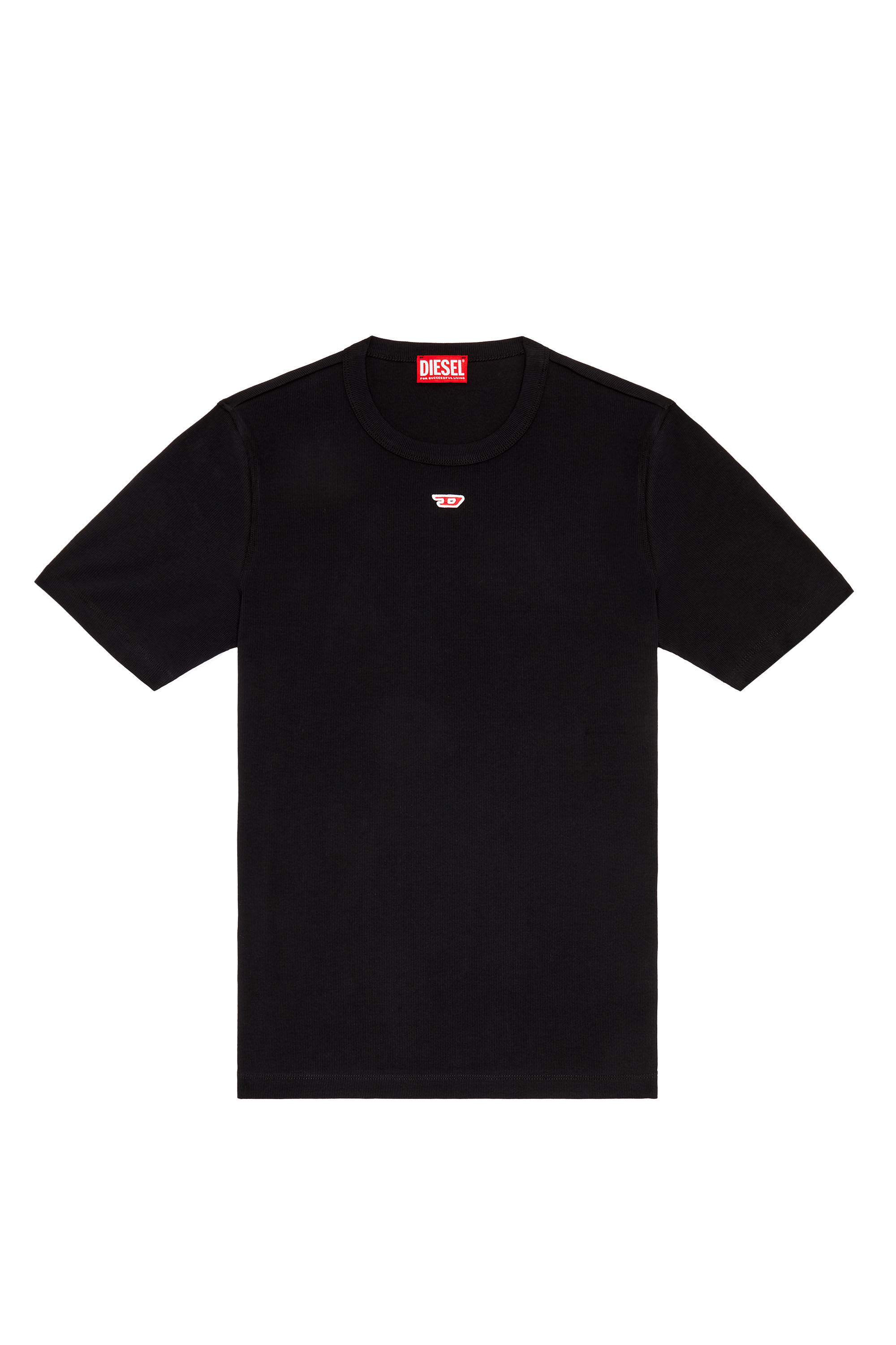 Men's T-shirt with D patch | Black | Diesel