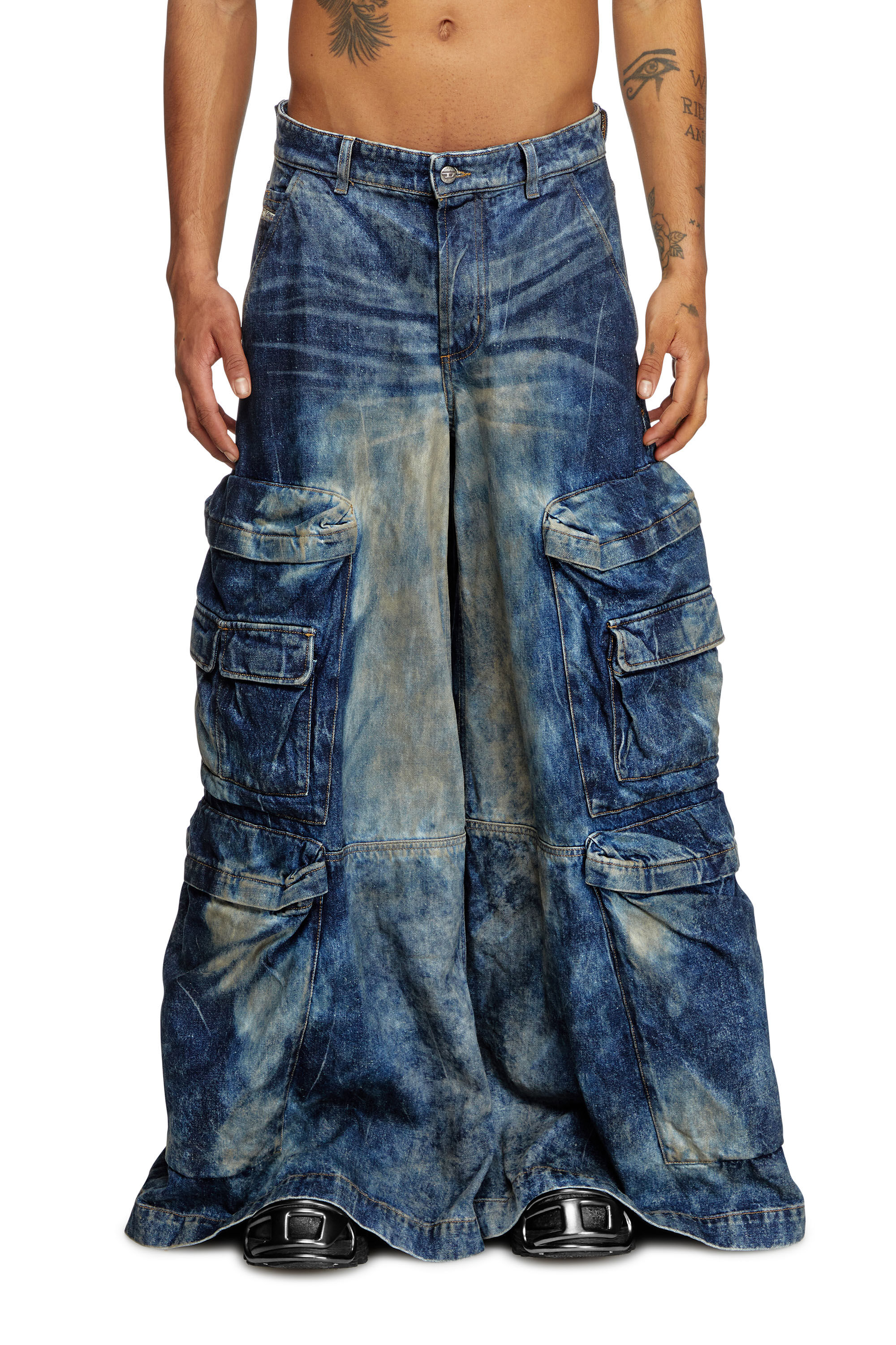 Women's Relaxed Jeans | Dark Blue | Diesel D-Giappo