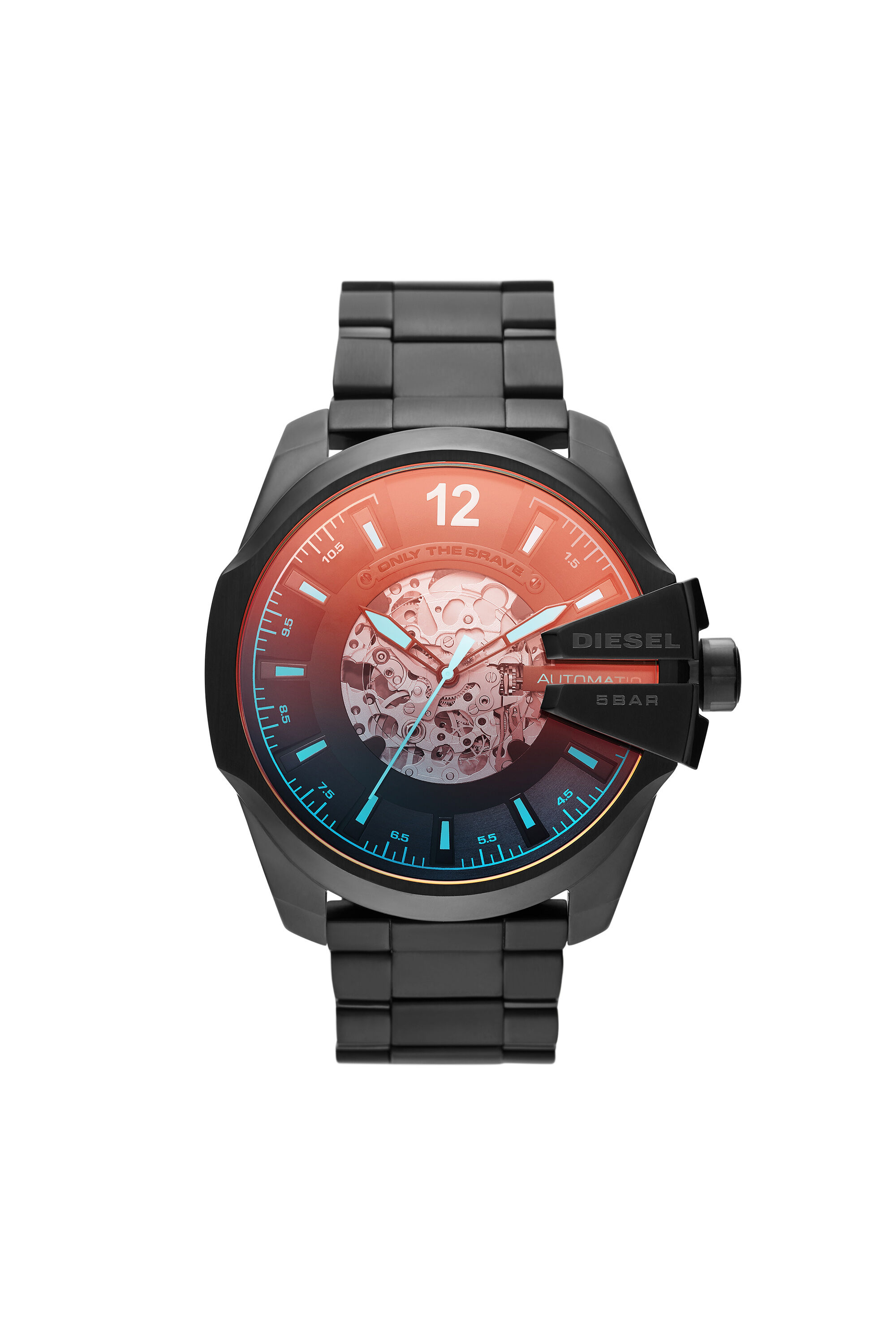 DZ7457 Man: Mega Chief automatic three-hand black-tone watch | Diesel