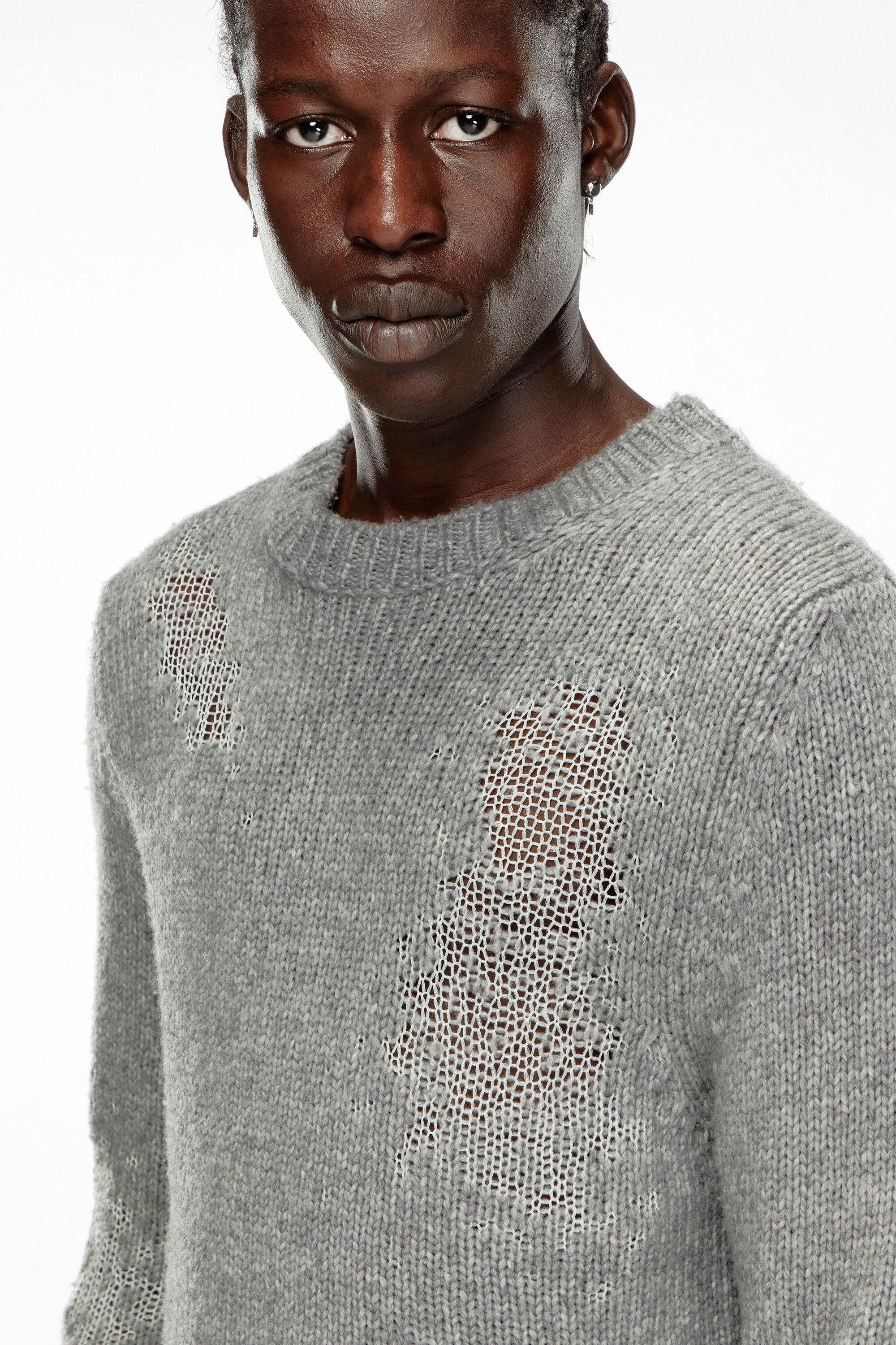 Grey knitwear outlet