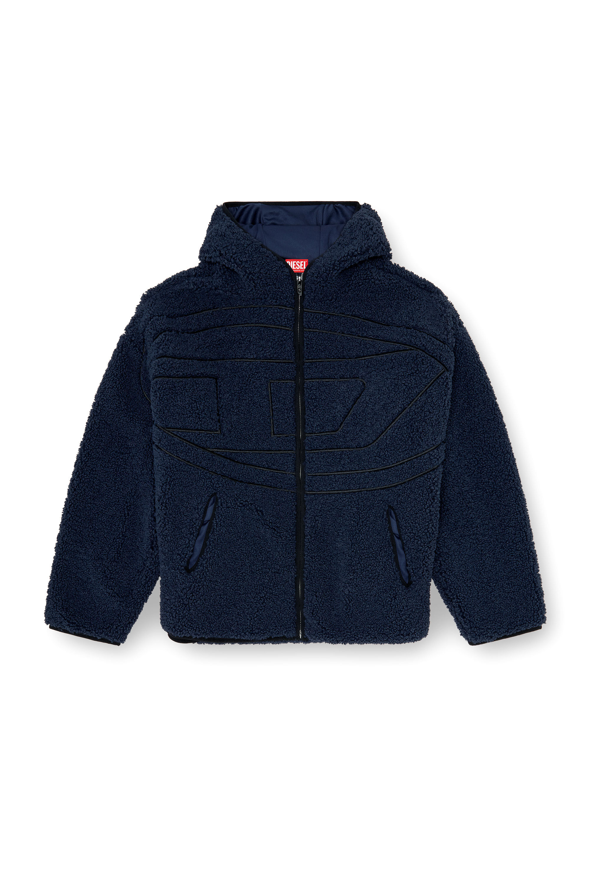 Diesel - S-ZAT, Man's Teddy hoodie sweatshirt in null - 2