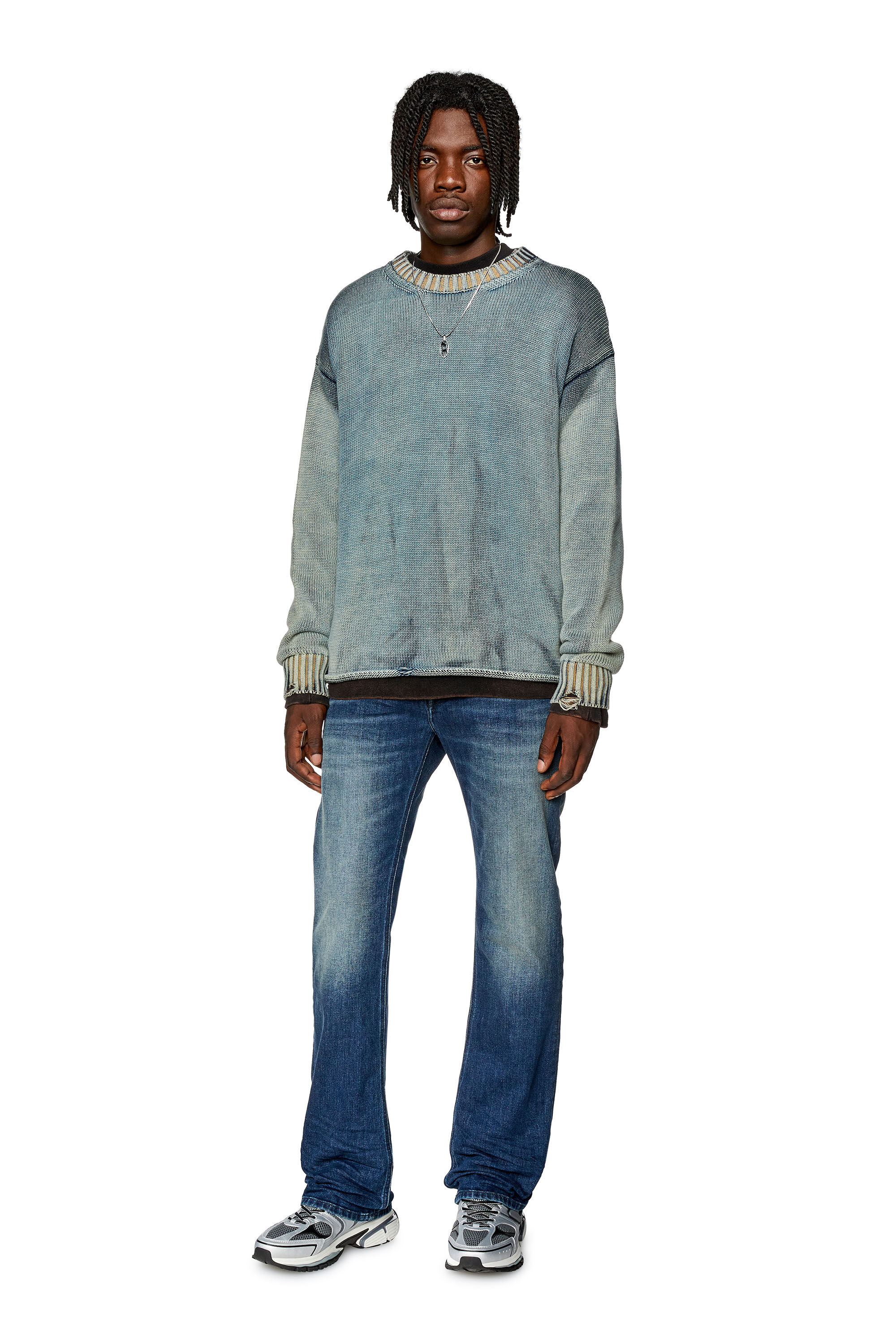 Diesel - Man's Bootcut Jeans Zatiny R69SF, Dark Blue - 1