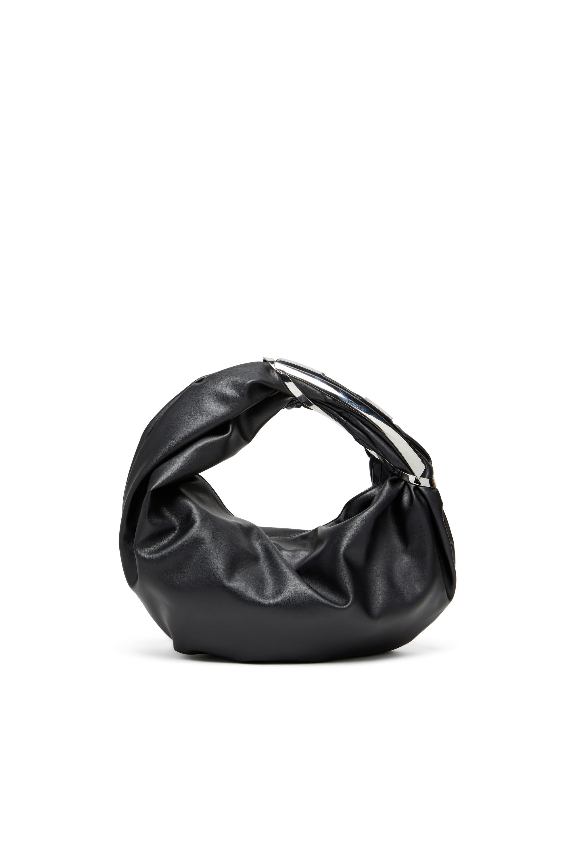 Women's Grab-D S-Hobo bag with Oval D handle | Black | Diesel
