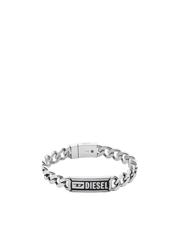 Men S Bracelets Leather Silver Nylon Tape Diesel