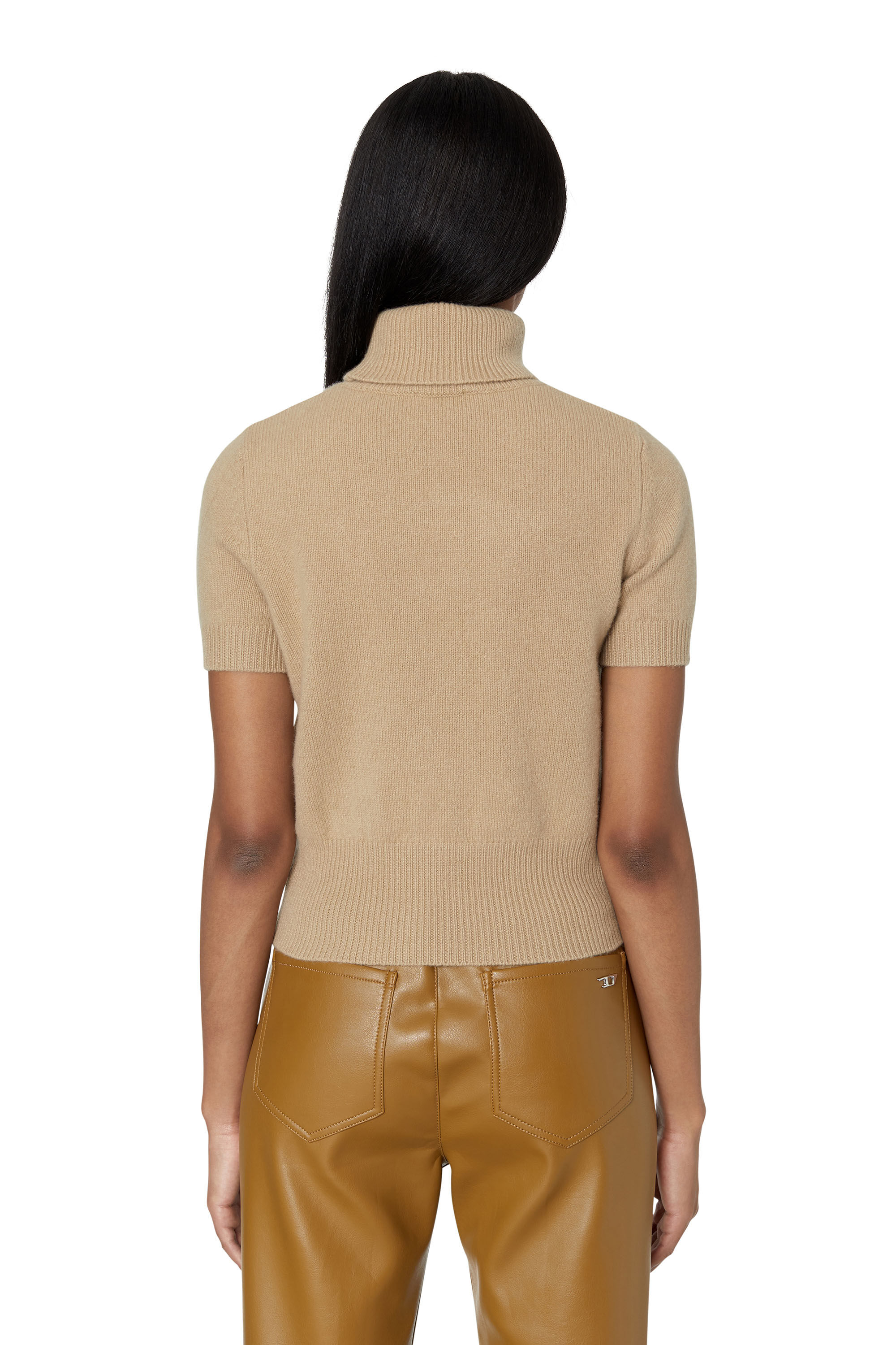 M-ARGARET Woman: Short-sleeve jumper with cut-out logo | Diesel